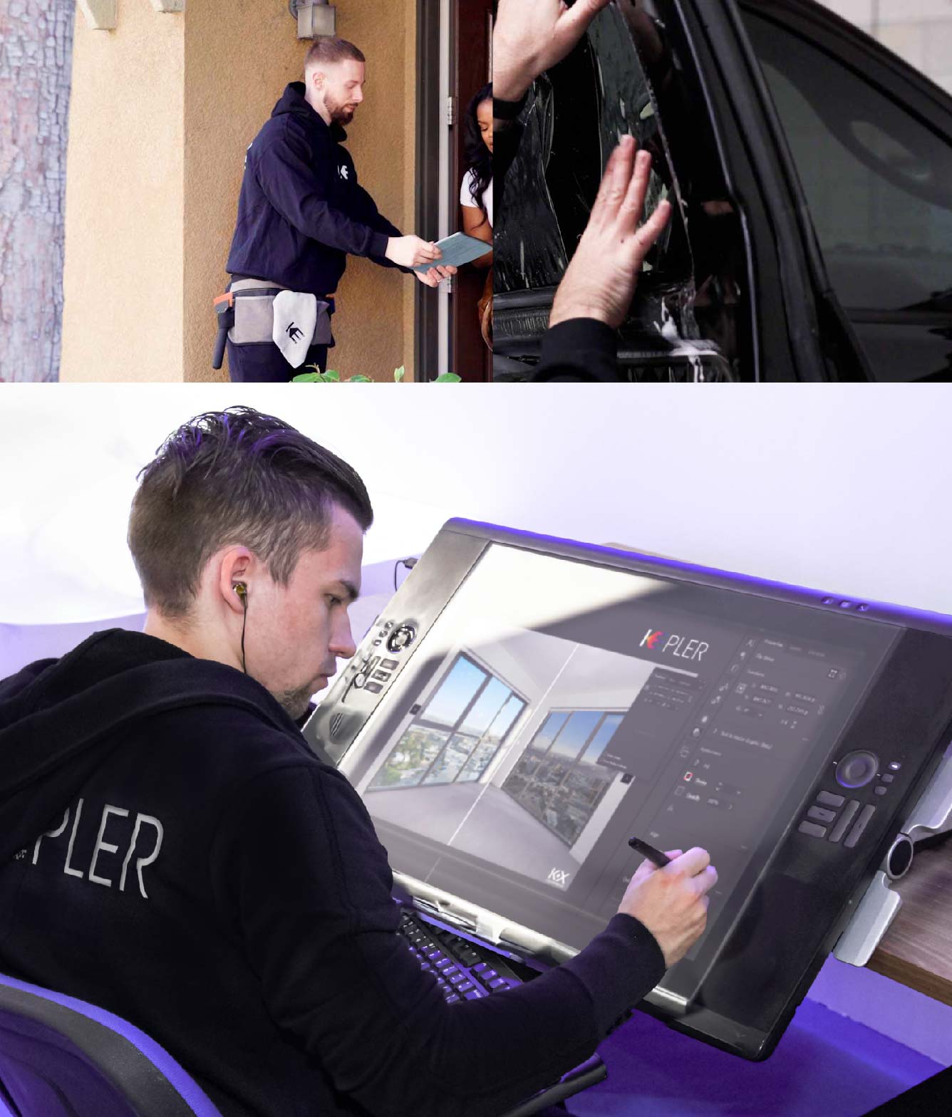 Kepler Specialist Performing Commercial Window Tinting in Orange Orange