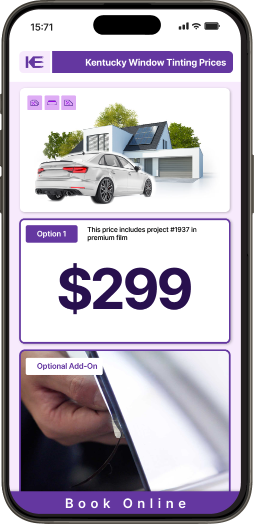 View Competitive Car Window Tinting Prices in Kentucky