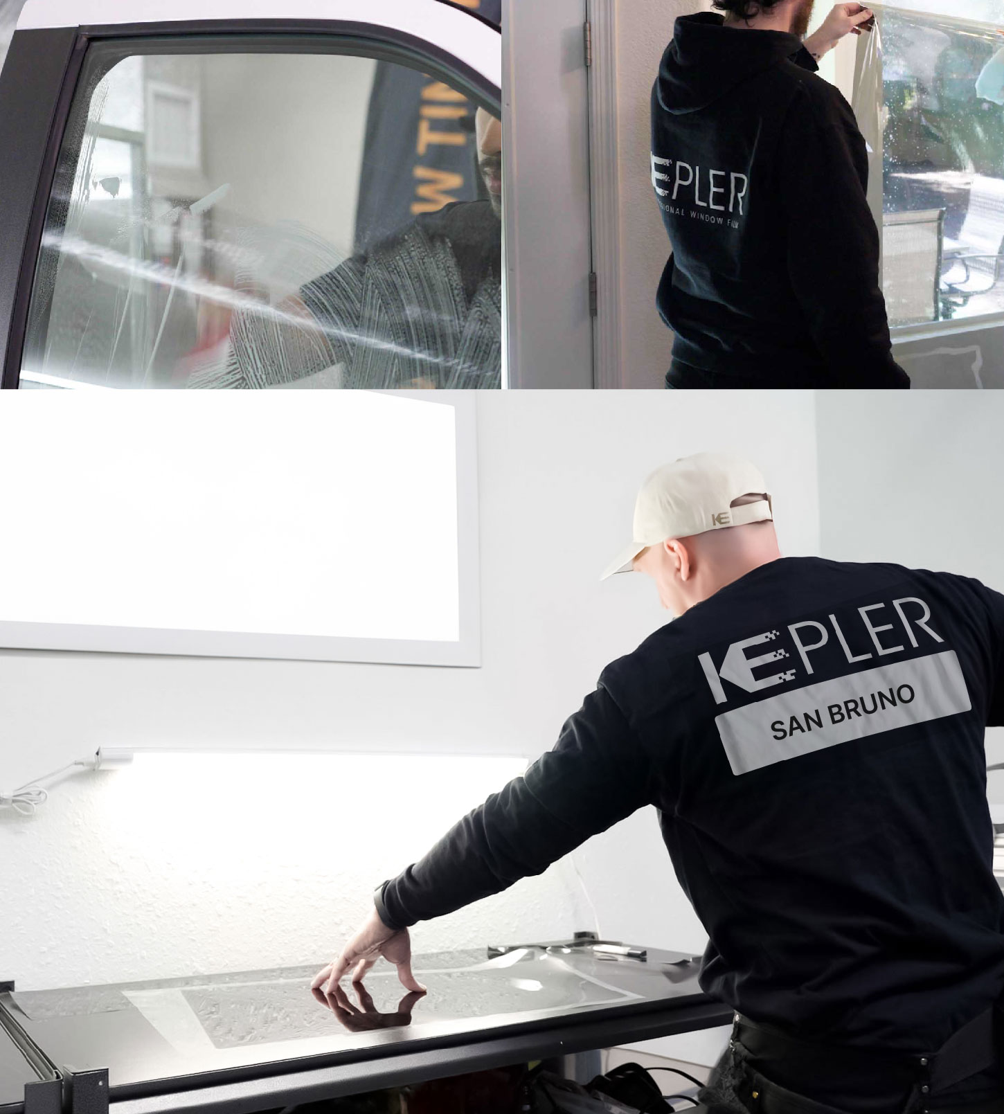 Window Tinting Specialist Cutting Film in San Bruno, California