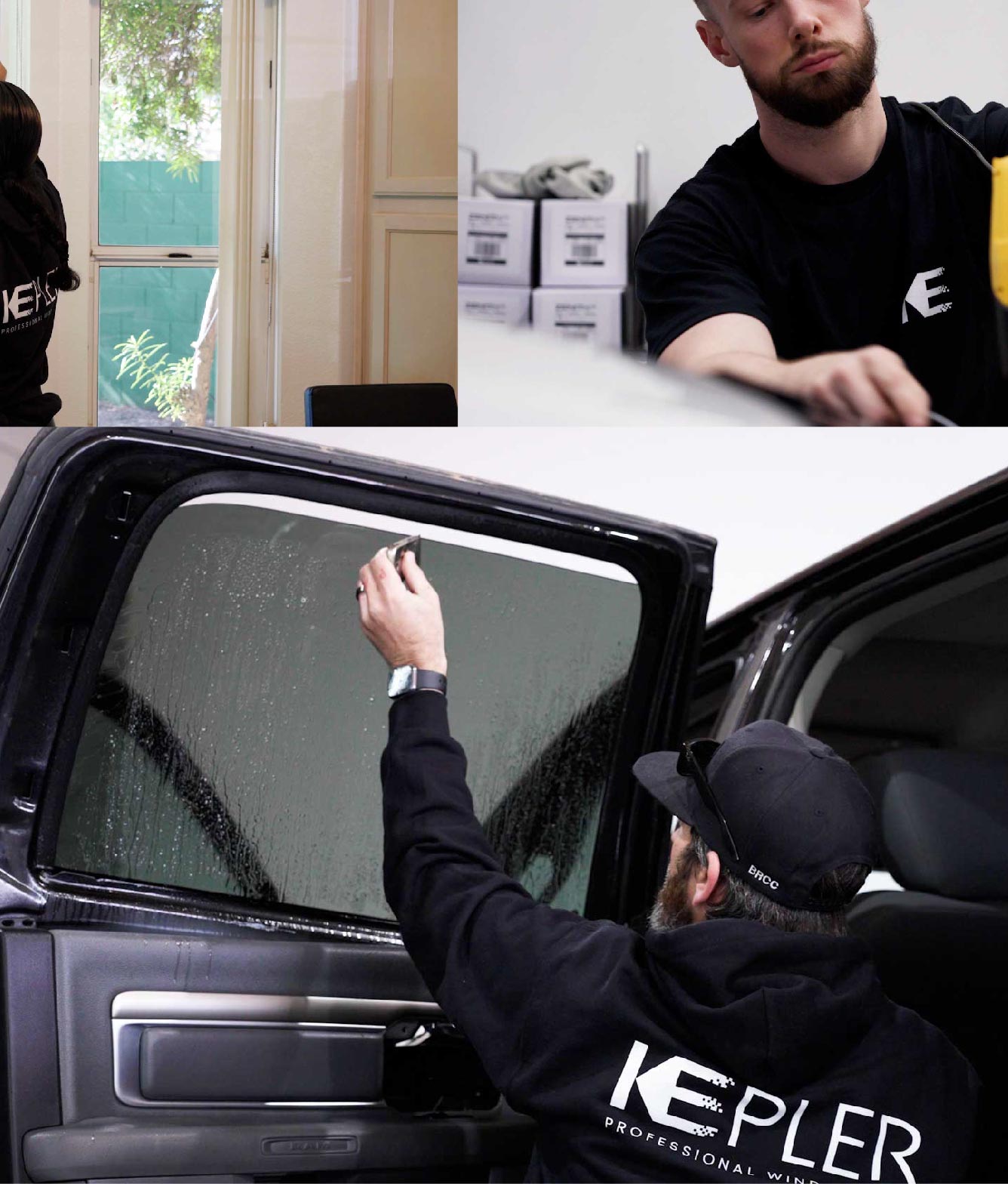 Kepler Window Tinting Specialists at Work in Leland, North Carolina