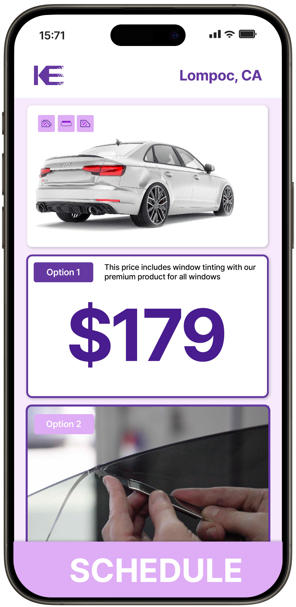 View Affordable Car Window Tinting Prices in Lompoc, California