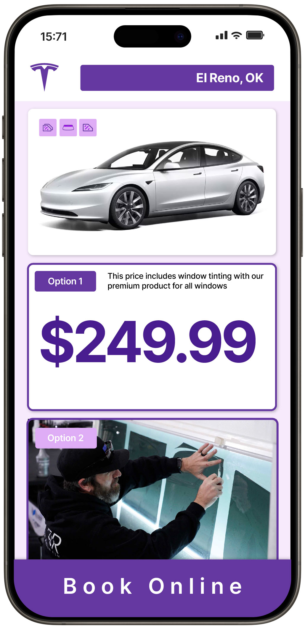 View Reasonable Tesla Window Tinting Rates in El Reno, Oklahoma