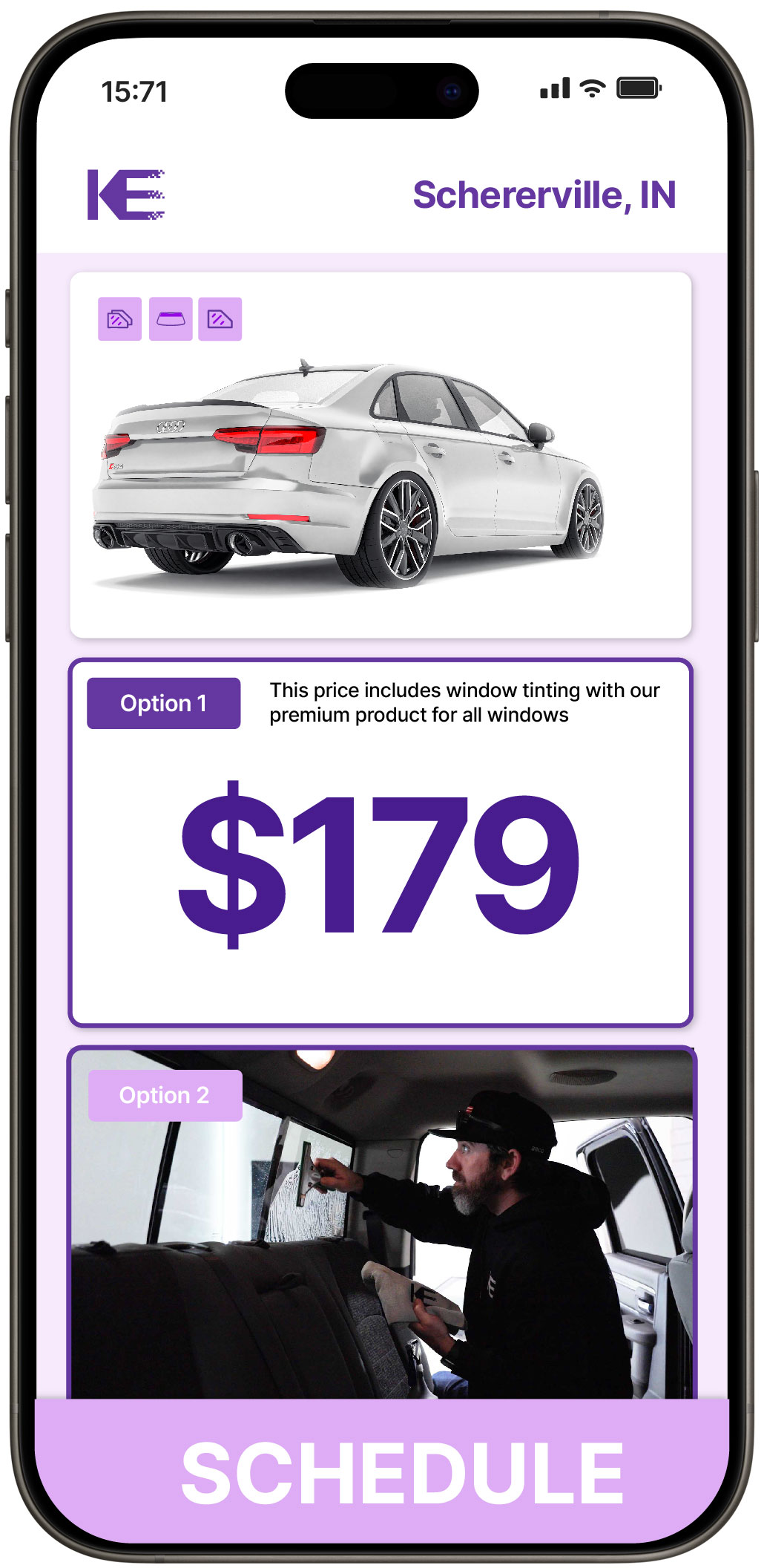 View Competitive Car Window Tinting Costs in Schererville, Indiana