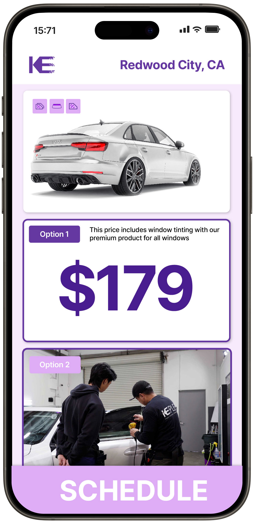 View Affordable Car Window Tinting Rates in Redwood City, California