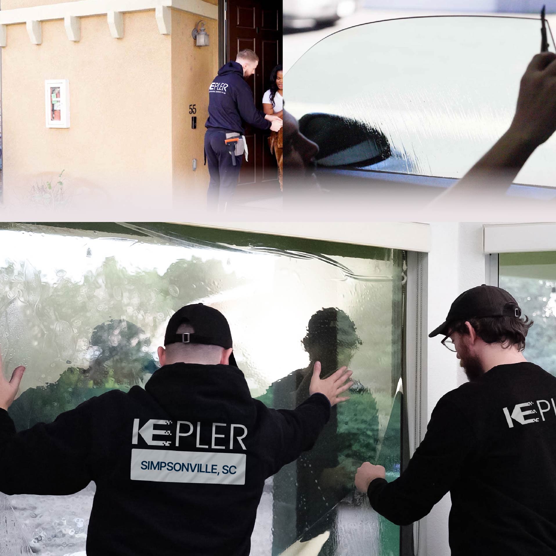 Kepler Specialist Performing Commercial Window Tinting in Simpsonville Simpsonville