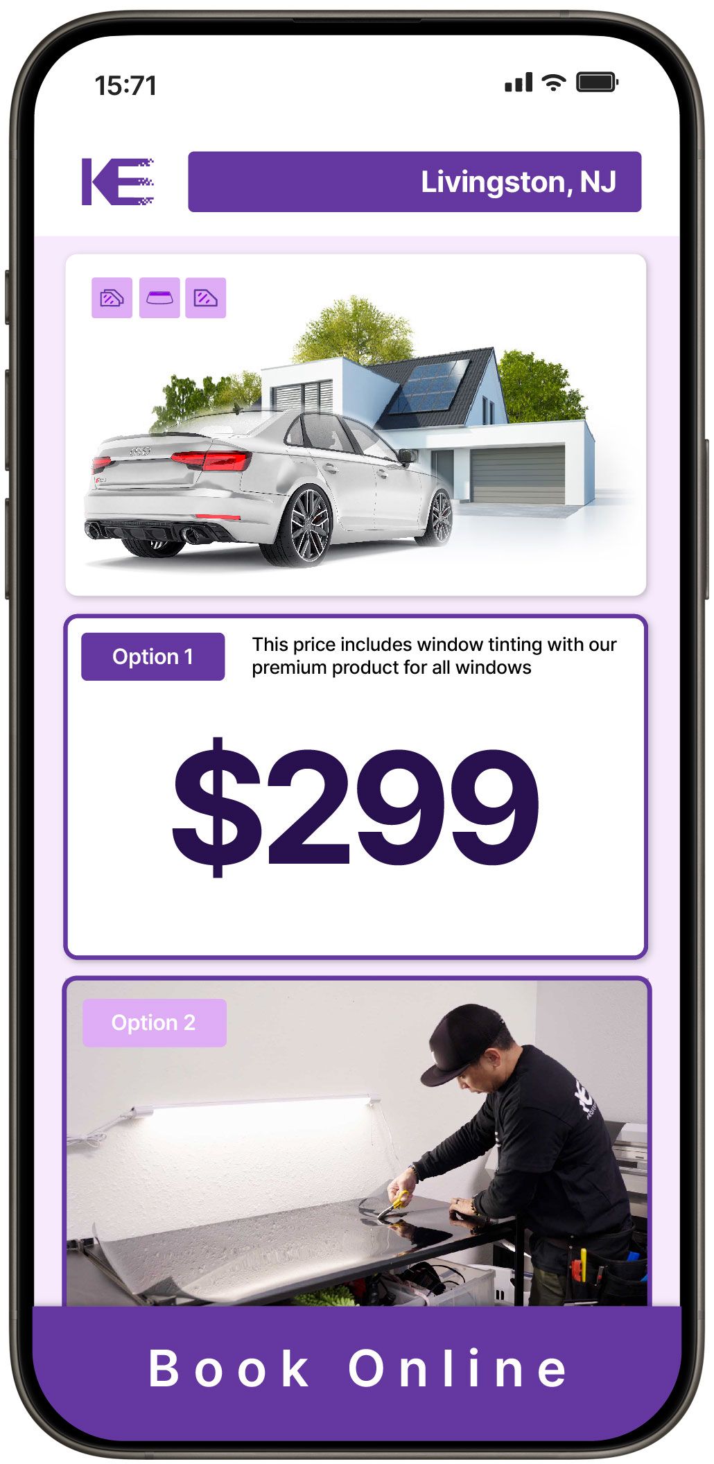 View Reasonable Tesla Window Tinting Prices in South Orange, New Jersey