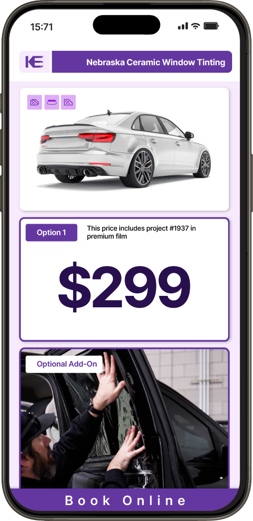 View Competitive Car Window Tinting Prices in Nebraska