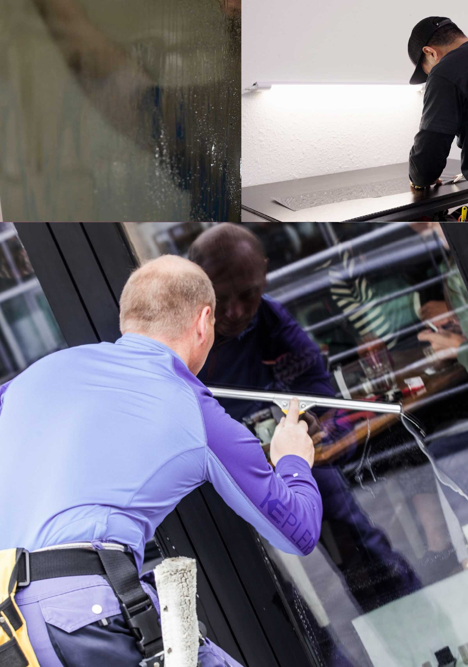 Kepler Professional Applying Anti-Graffiti Window Film to a Stanford Shop Front