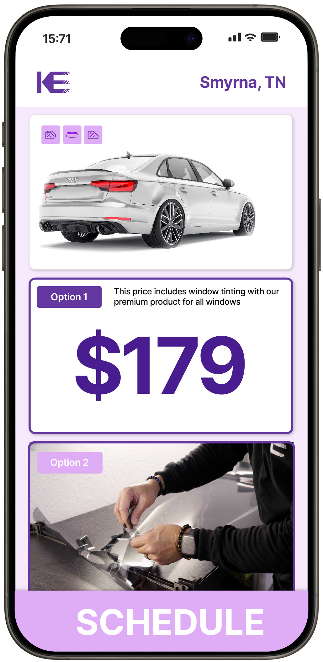 View Competitive Car Window Tinting Costs in Smyrna, Tennessee