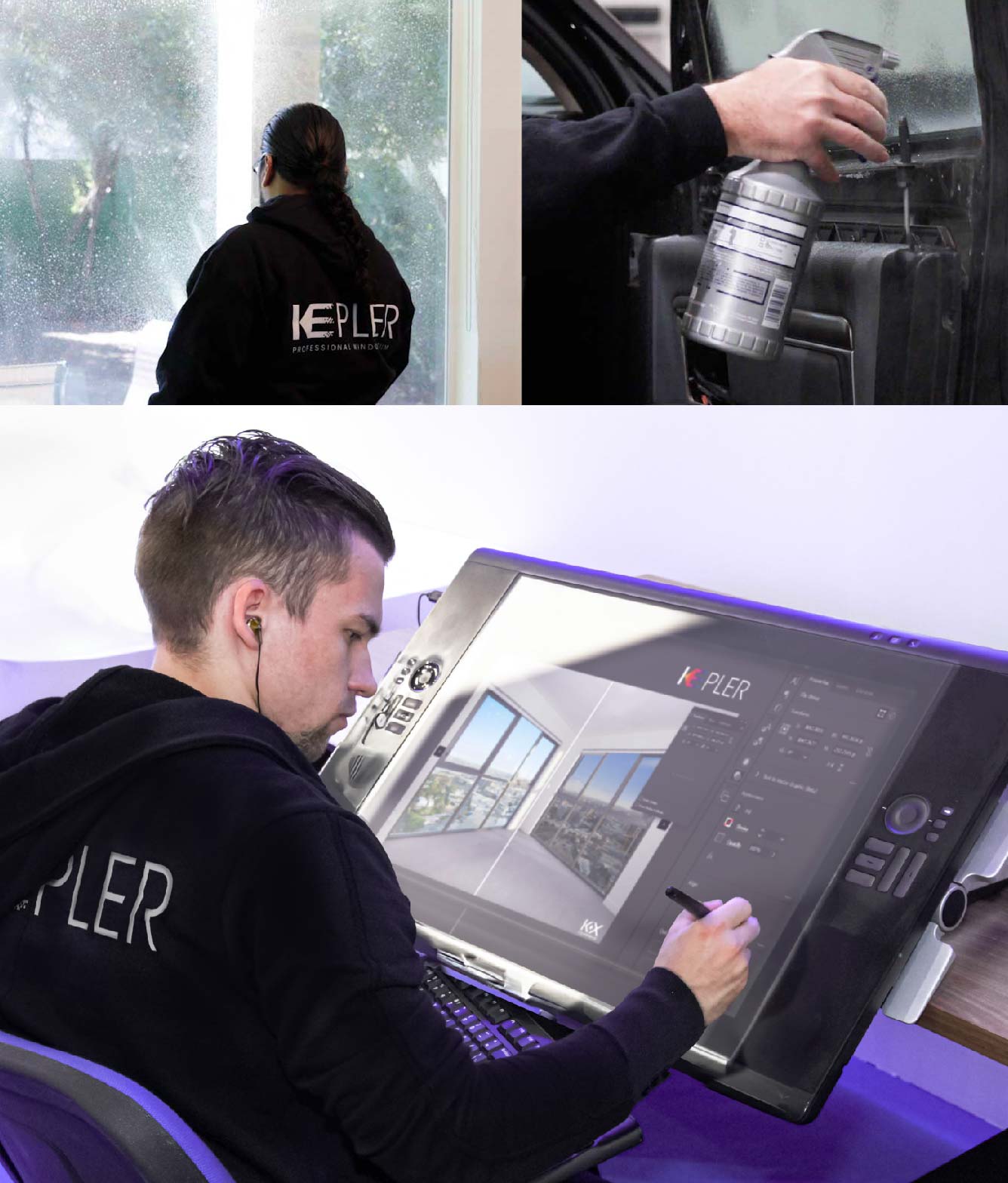 Kepler Specialist Performing Commercial Window Tinting in Selma Selma