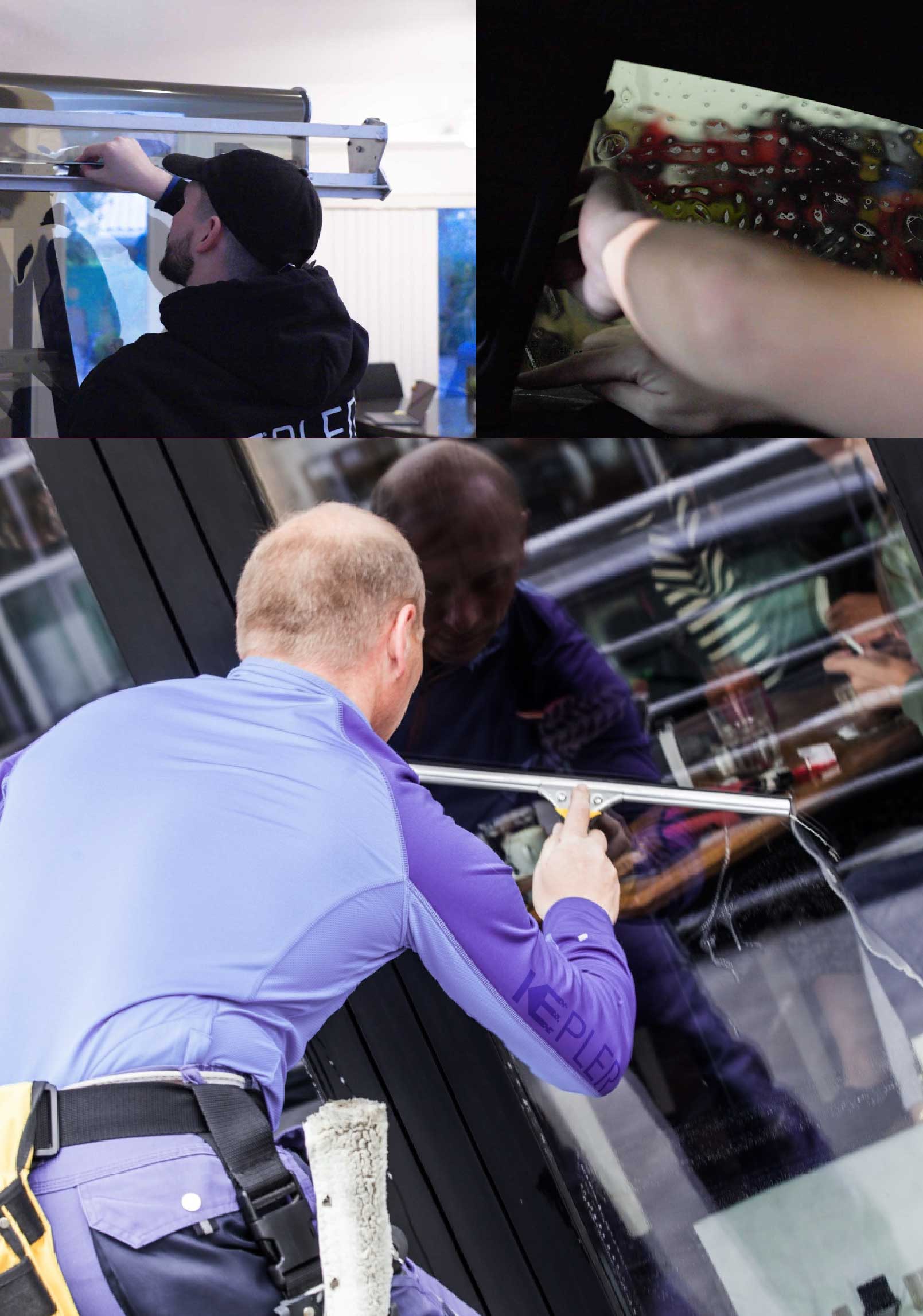 Kepler Expert Applying Anti-Graffiti Window Film to a Salt Lake City Shop Front