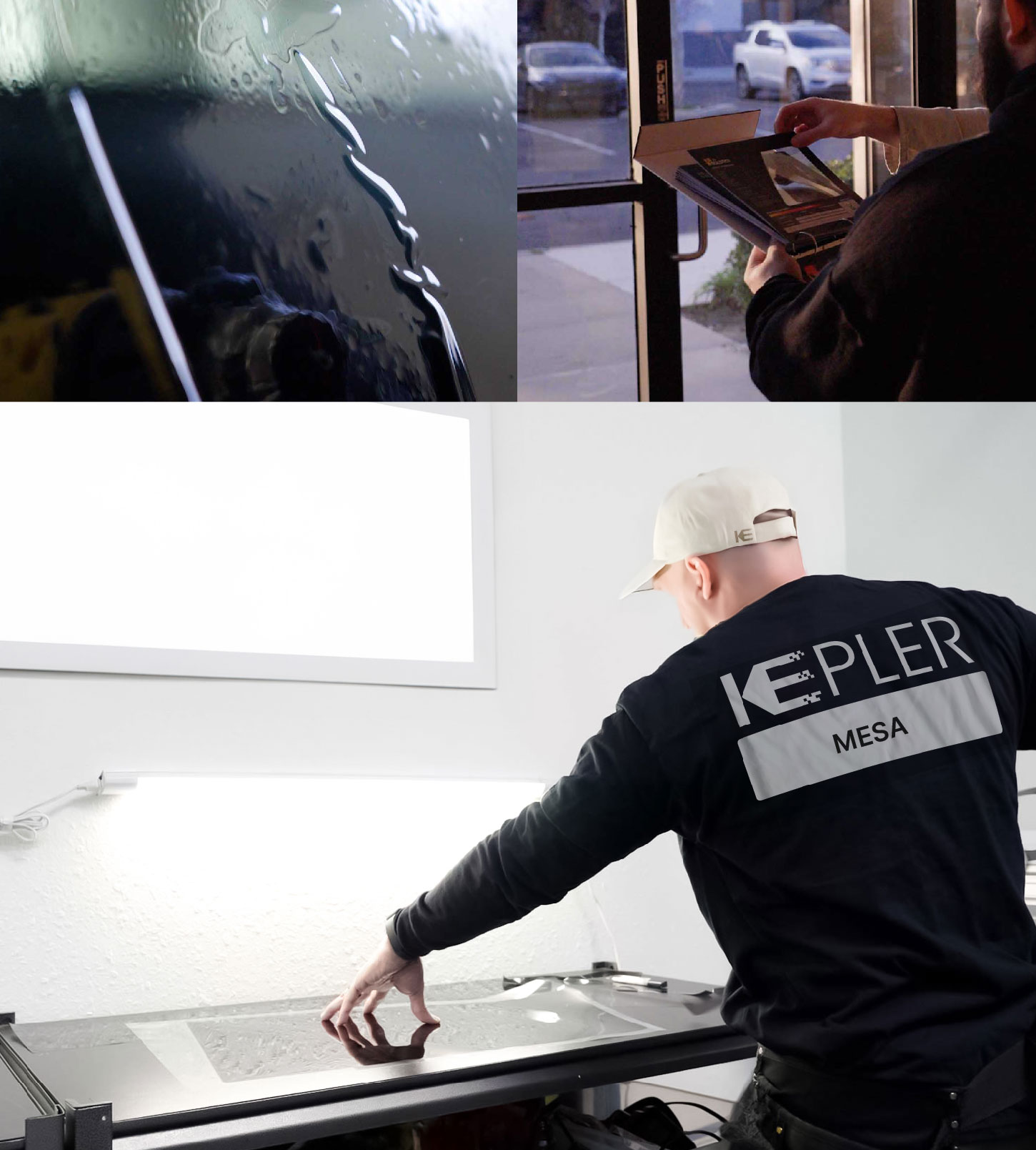 Window Tinting Specialist Cutting Film in Mesa, Arizona
