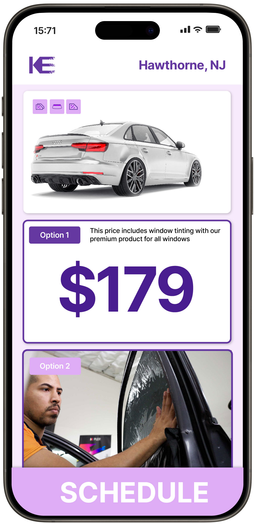 View Competitive Car Window Tinting Rates in Hawthorne, New Jersey