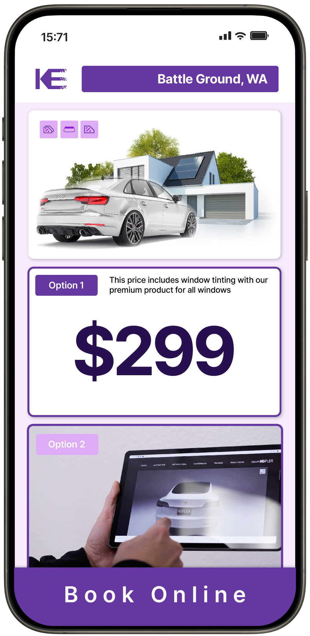 View Competitive Window Tinting Prices in Battle Ground, Washington