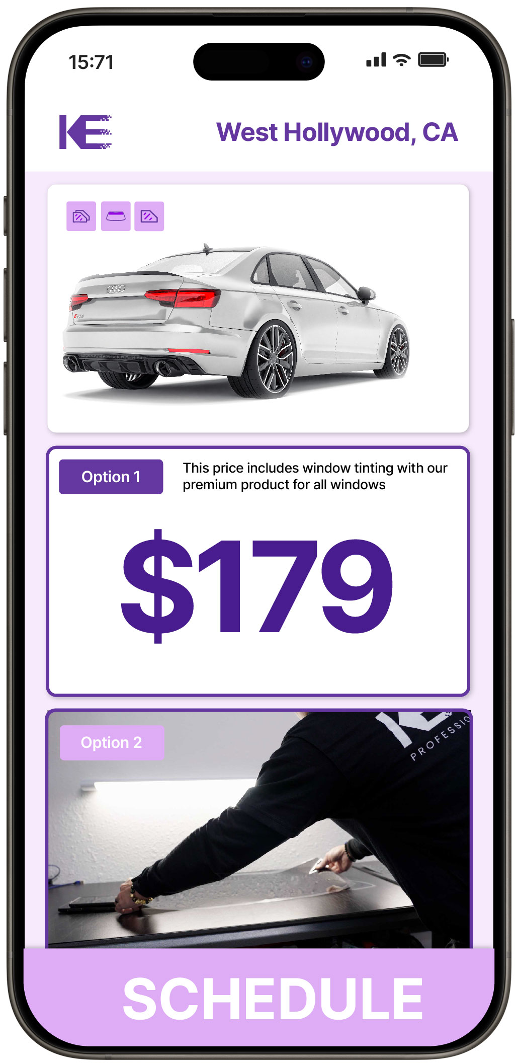 View Reasonable Car Window Tinting Costs in West Hollywood, California