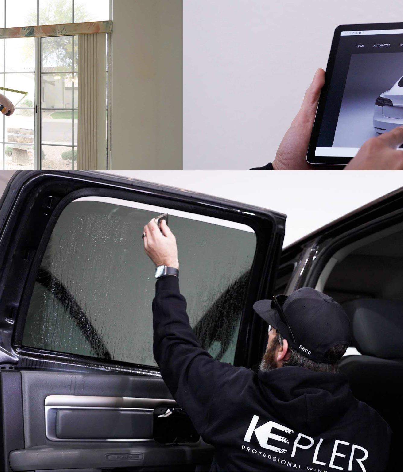 Kepler Window Tinting Specialists at Work in Lenoir, North Carolina
