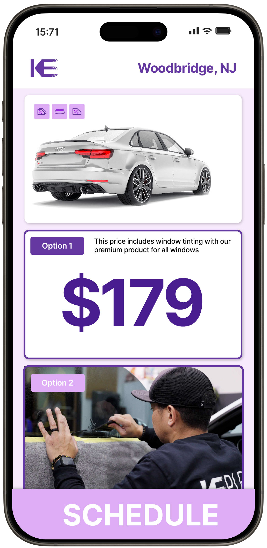 View Competitive Car Window Tinting Rates in Woodbridge, New Jersey