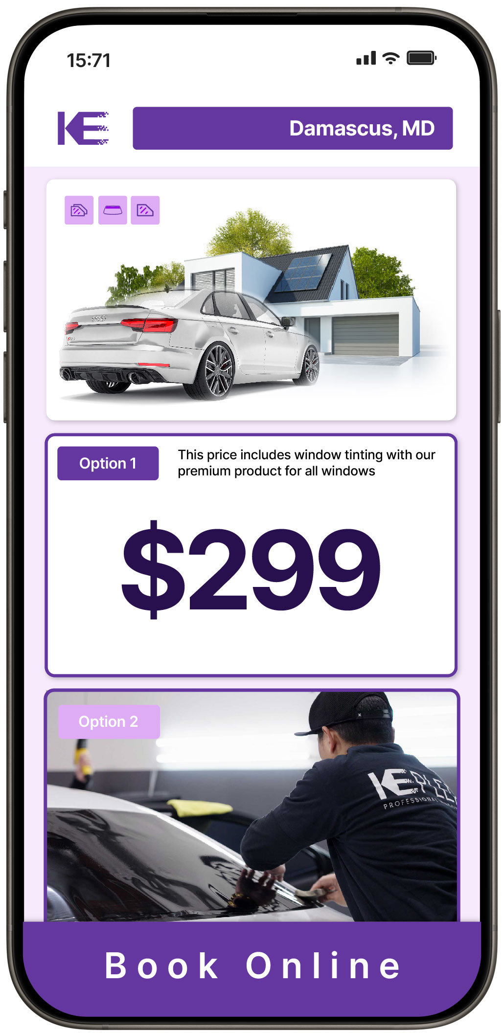 View Reasonable Tesla Window Tinting Rates in Frederick, Maryland
