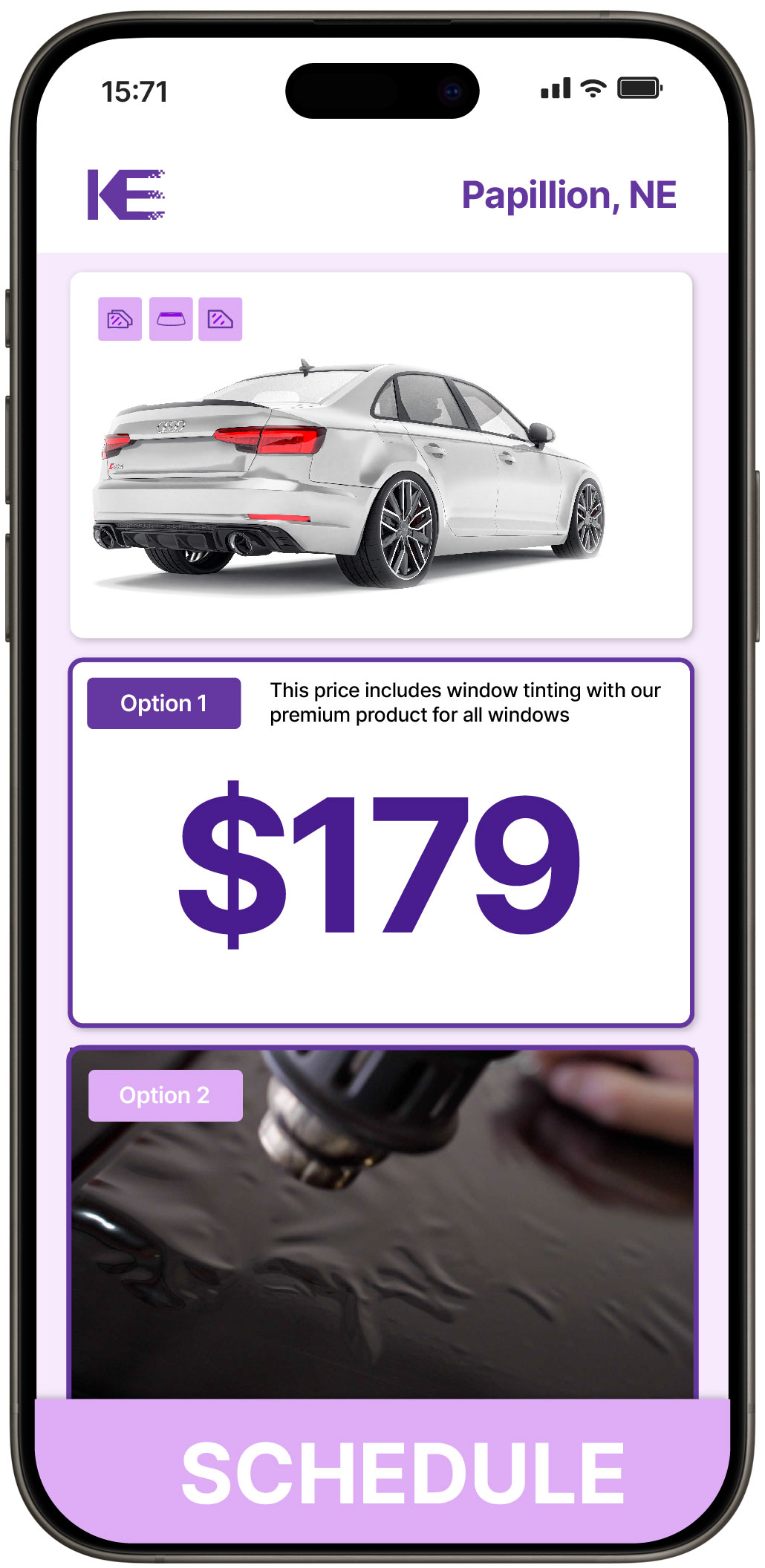 View Competitive Car Window Tinting Costs in Papillion, Nebraska