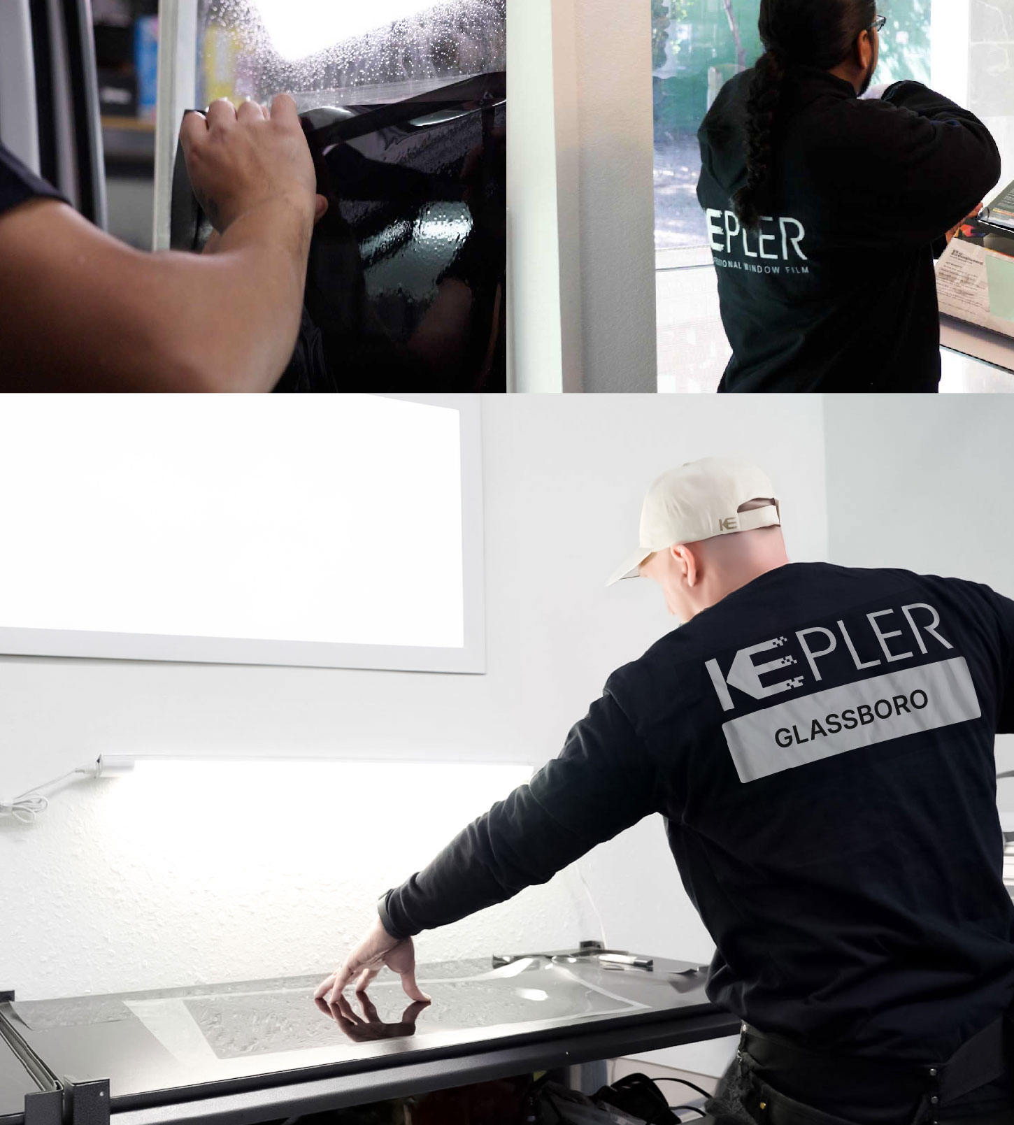 Window Tinting Specialist Cutting Film in Glassboro, New Jersey
