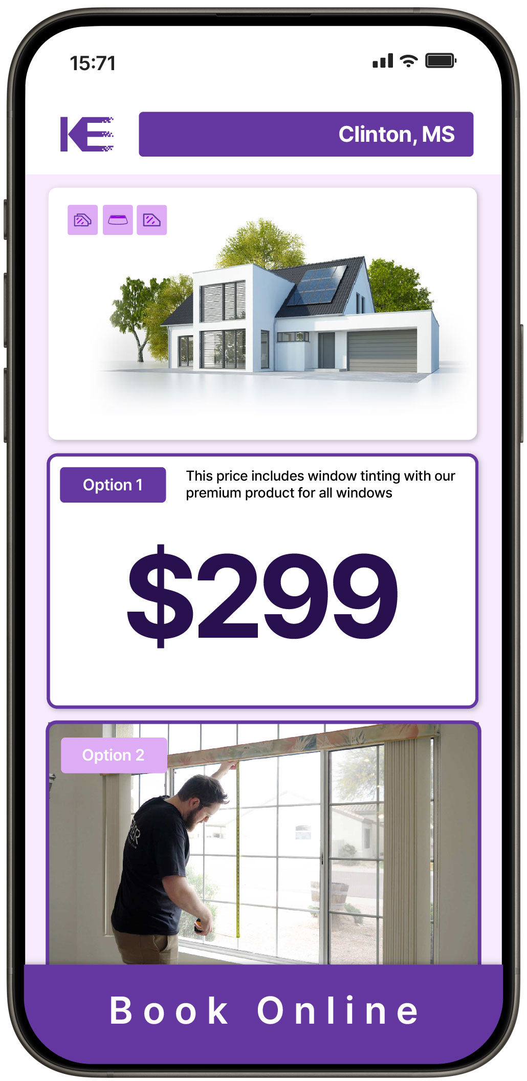 View Competitive Home Window Tinting Rates in Clinton, Mississippi