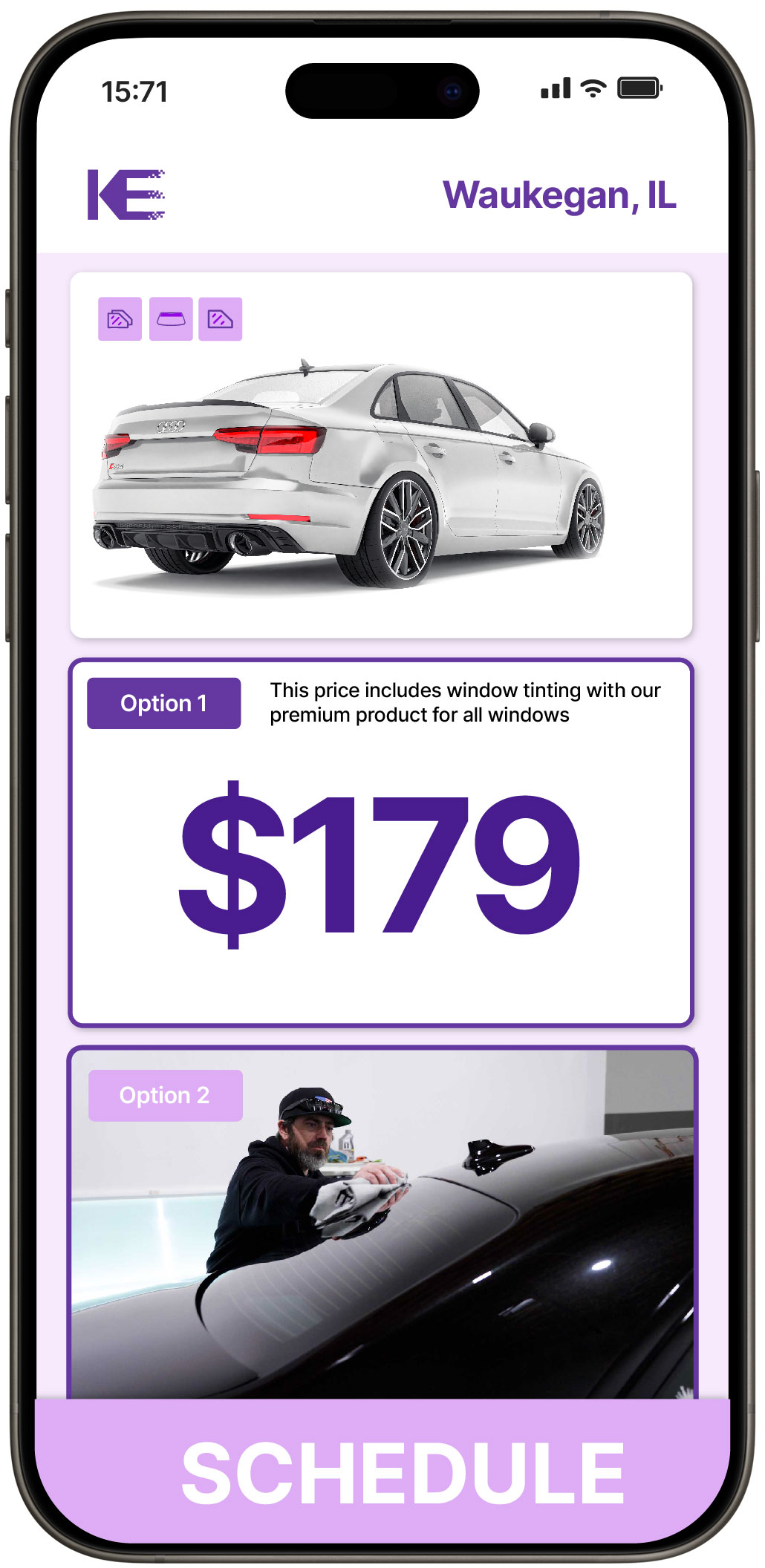 View Competitive Car Window Tinting Prices in Waukegan, Illinois