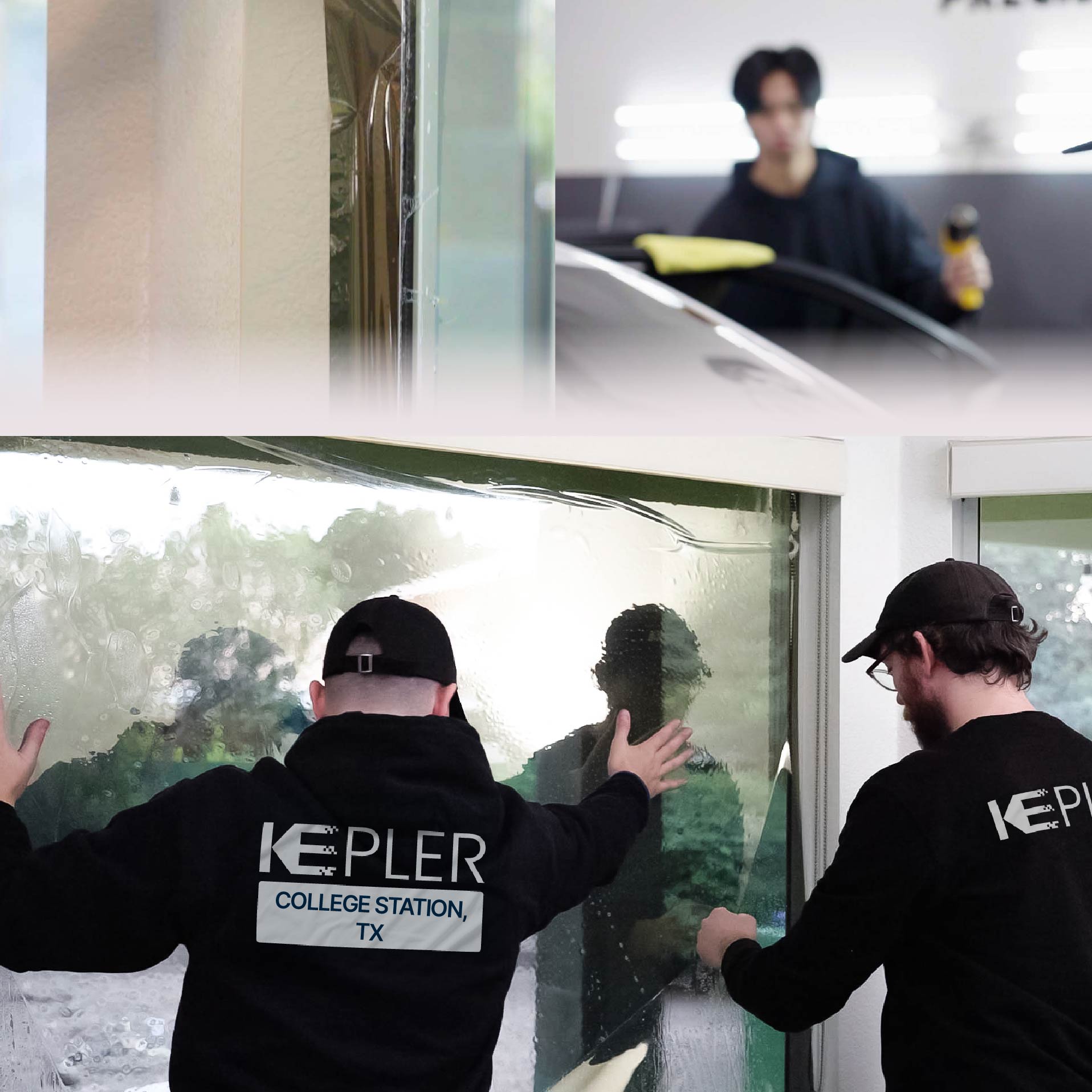 Kepler Specialist Performing Commercial Window Tinting in College Station College Station