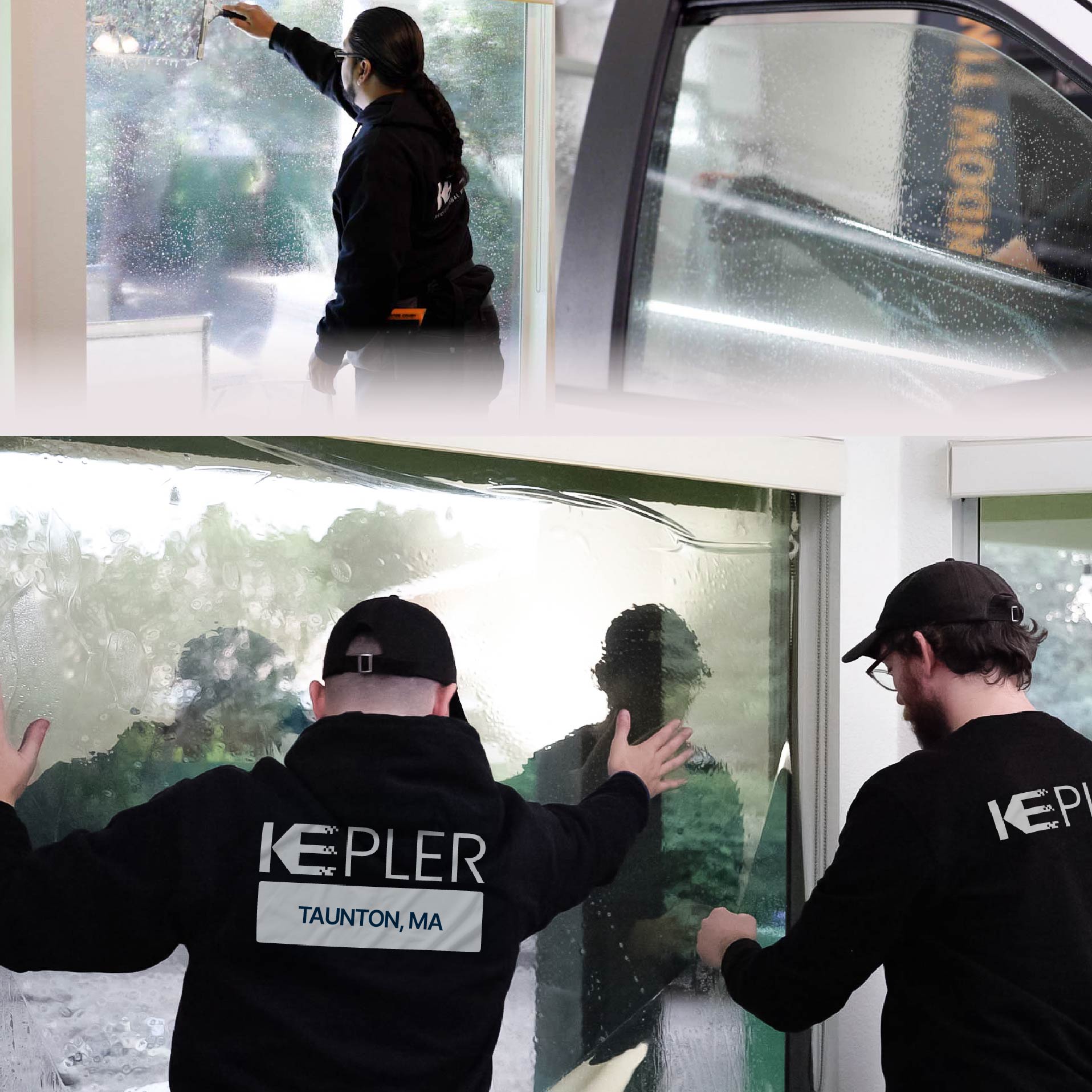 Kepler Specialist Performing Commercial Window Tinting in Taunton Taunton