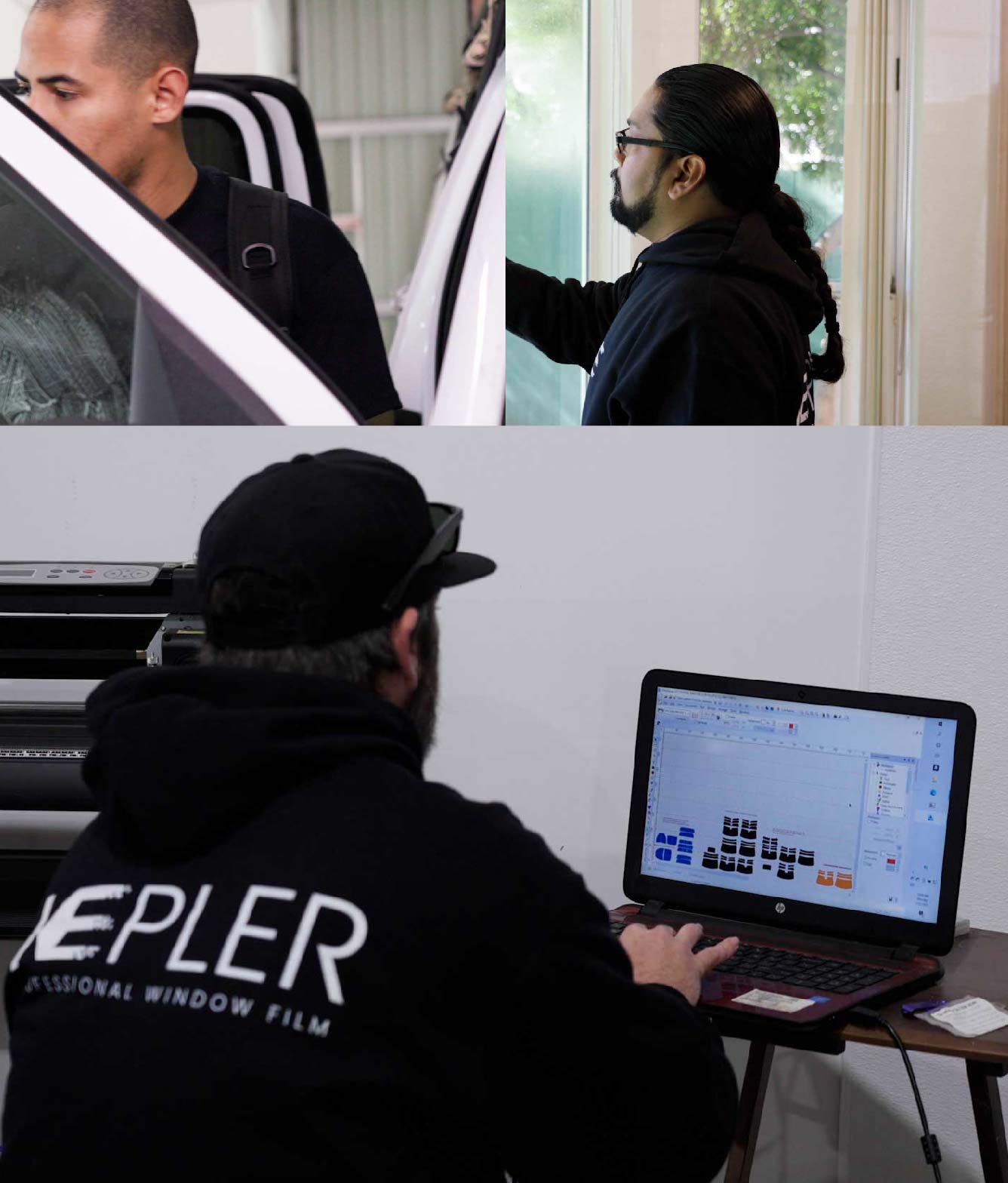 Ceramic Window Tinting Expert Cutting Film in Erie, Colorado