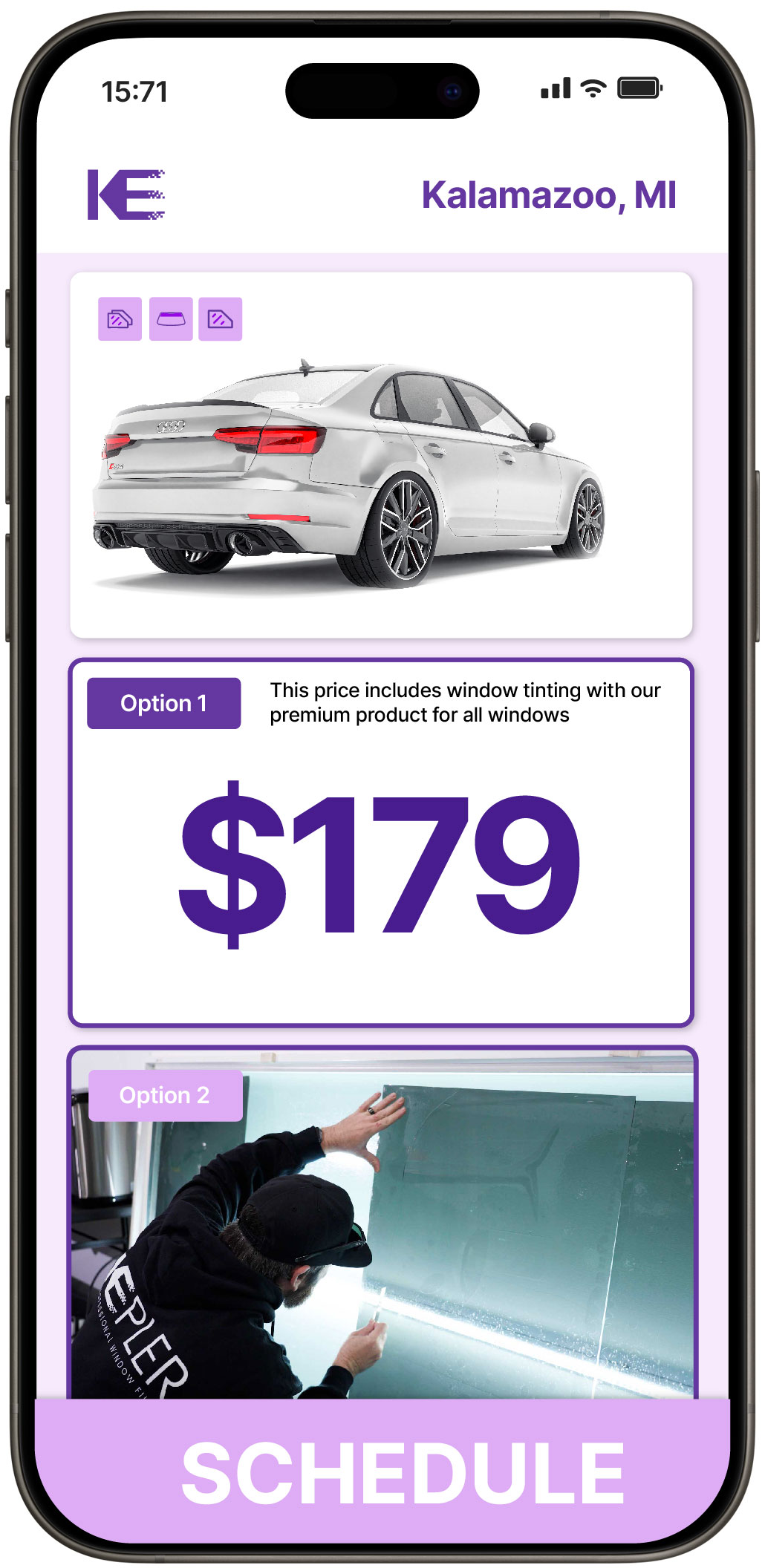 View Reasonable Car Window Tinting Prices in Kalamazoo, Michigan