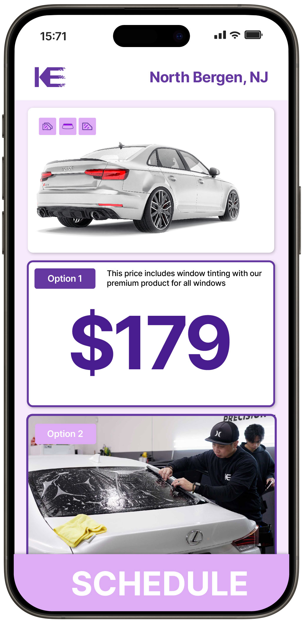View Affordable Car Window Tinting Costs in North Bergen, New Jersey