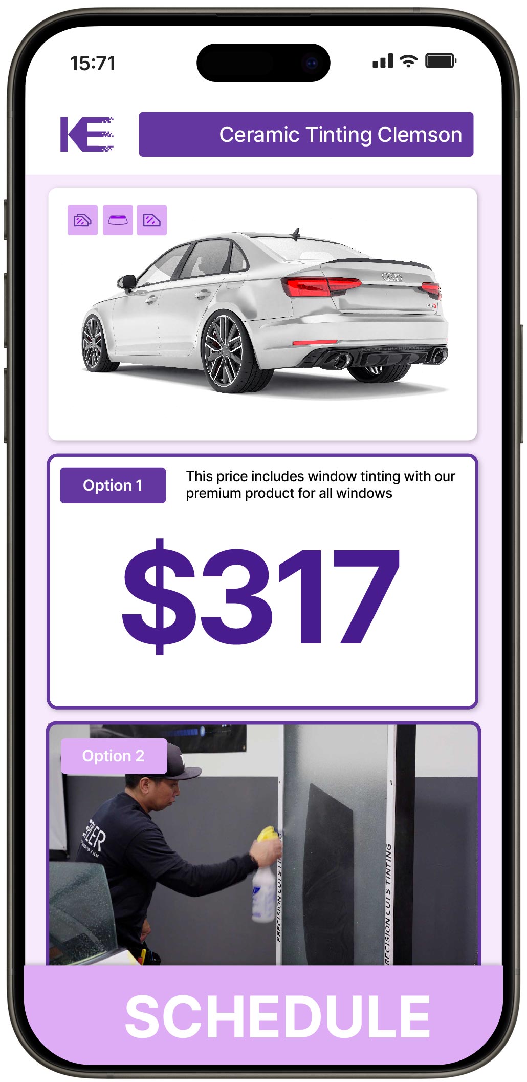 View Affordable Ceramic Window Tinting Rates in Clemson, South Carolina