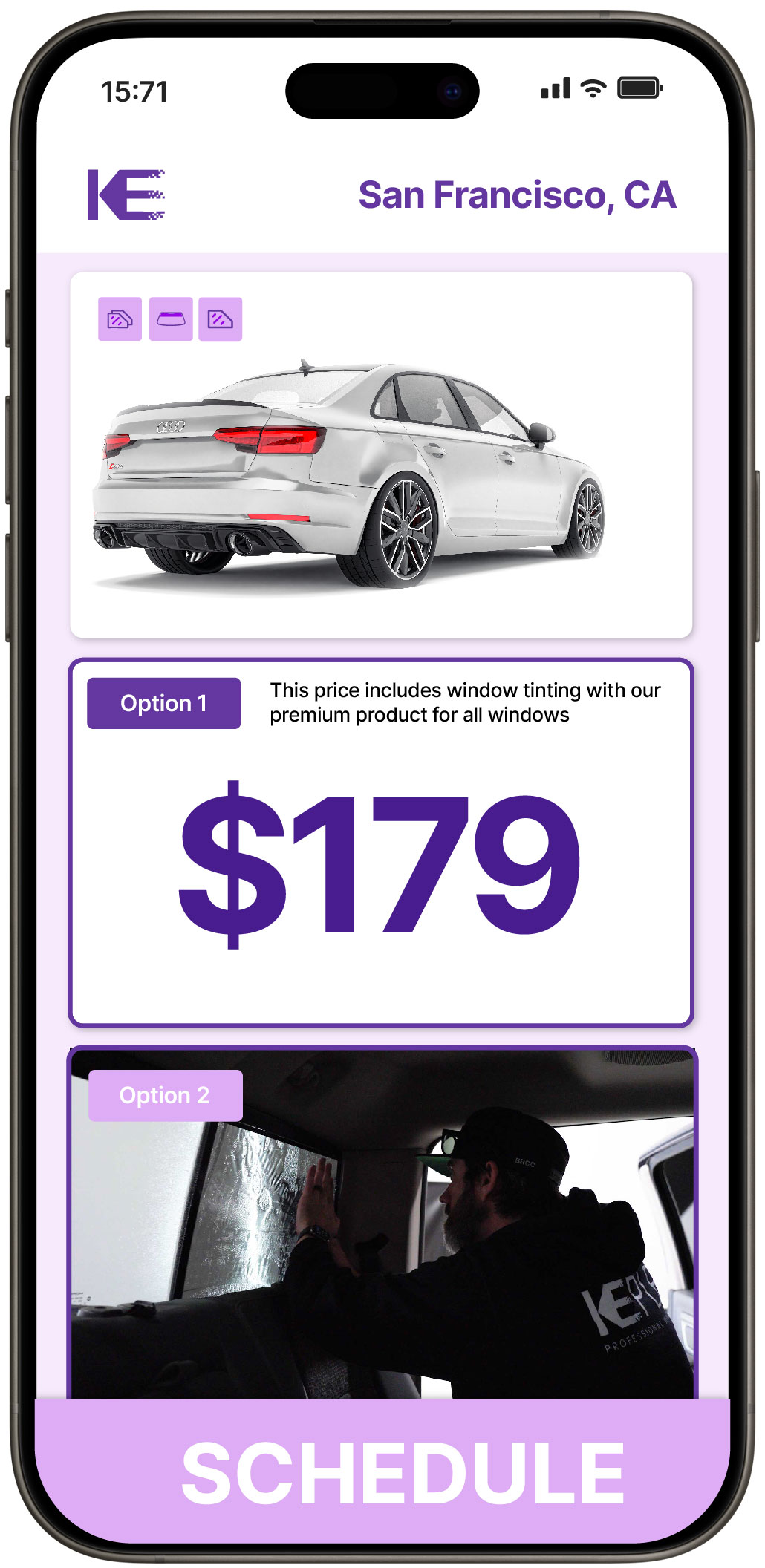 View Competitive Car Window Tinting Rates in San Francisco, California