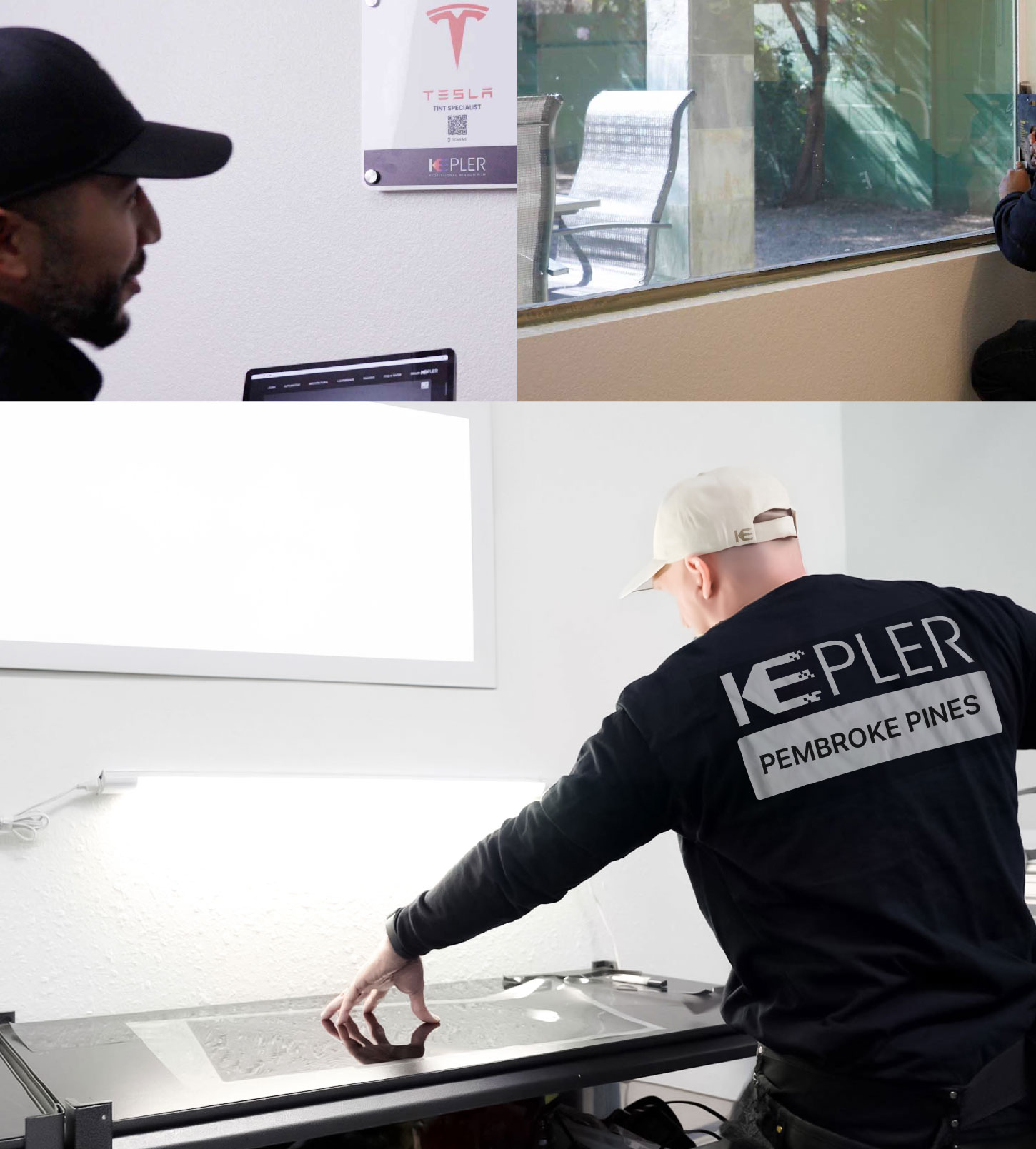 Window Tinting Specialist Cutting Film in Pembroke Pines, Florida