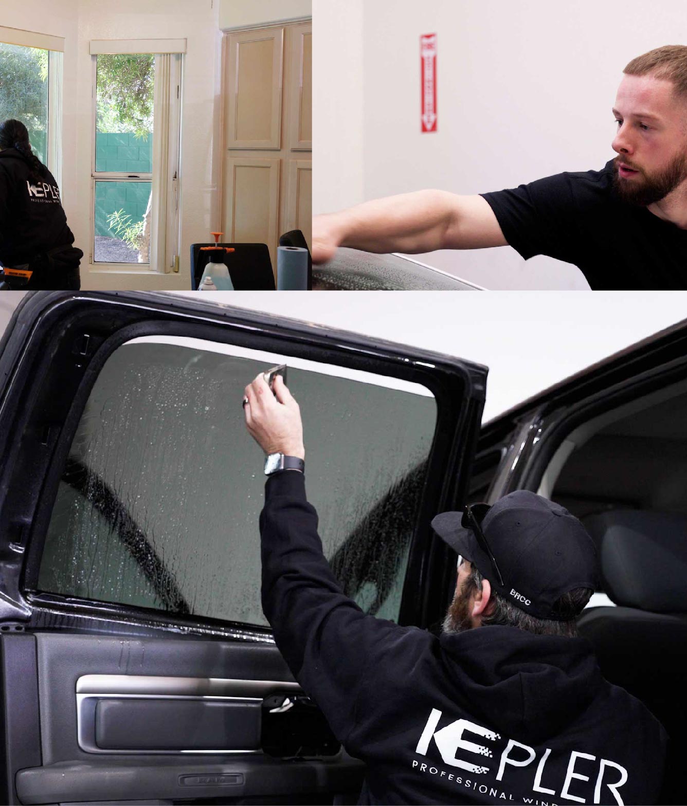 Kepler Window Tinting Specialists at Work in Irvine, California