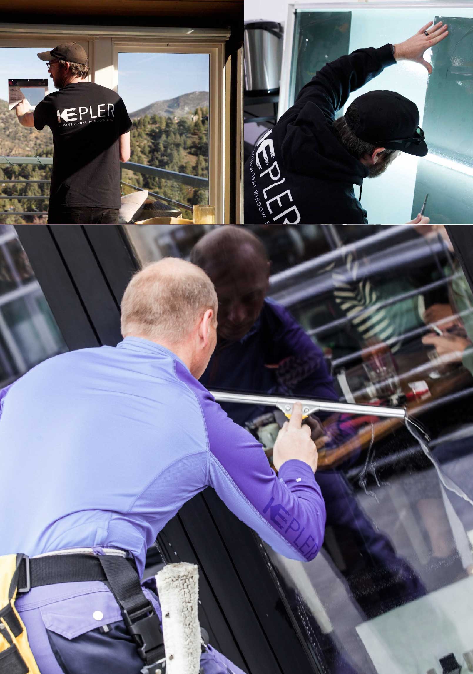 Kepler Expert Applying Anti-Graffiti Window Film to a Owatonna Shop Front
