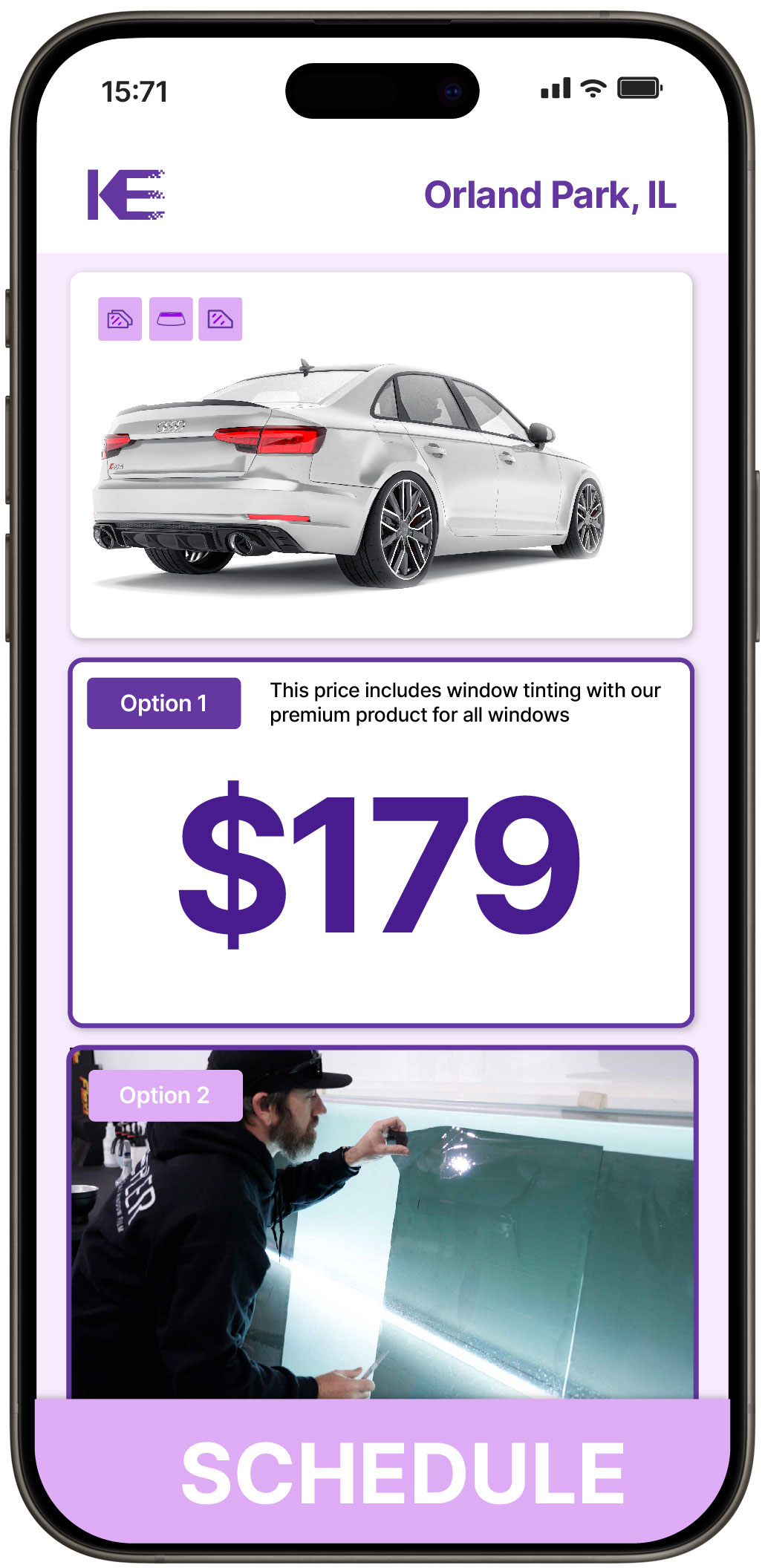 View Reasonable Car Window Tinting Prices in Orland Park, Illinois