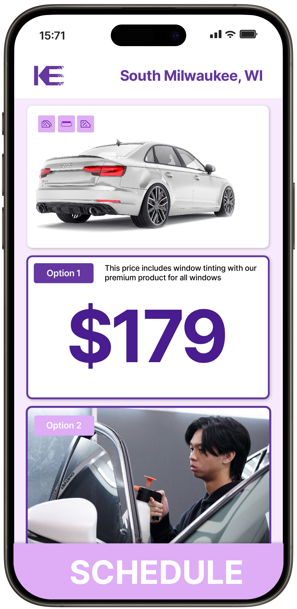 View Competitive Car Window Tinting Rates in South Milwaukee, Wisconsin