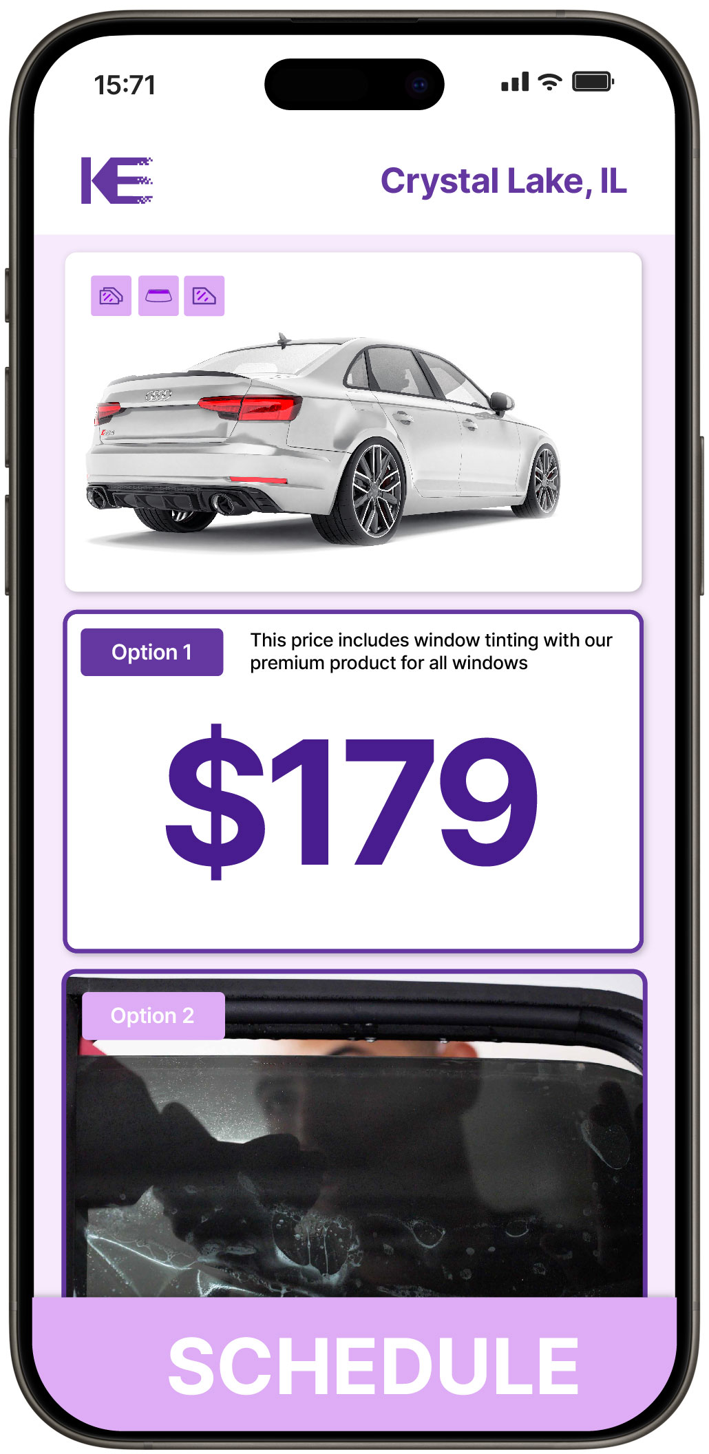 View Competitive Car Window Tinting Rates in Crystal Lake, Illinois