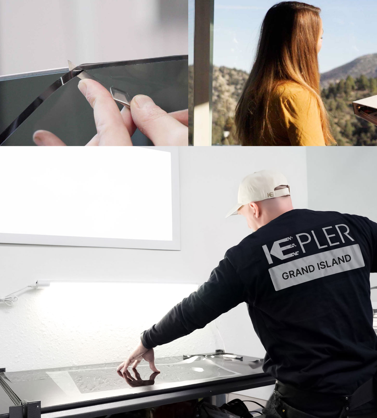 Window Tinting Specialist Cutting Film in Grand Island, New York