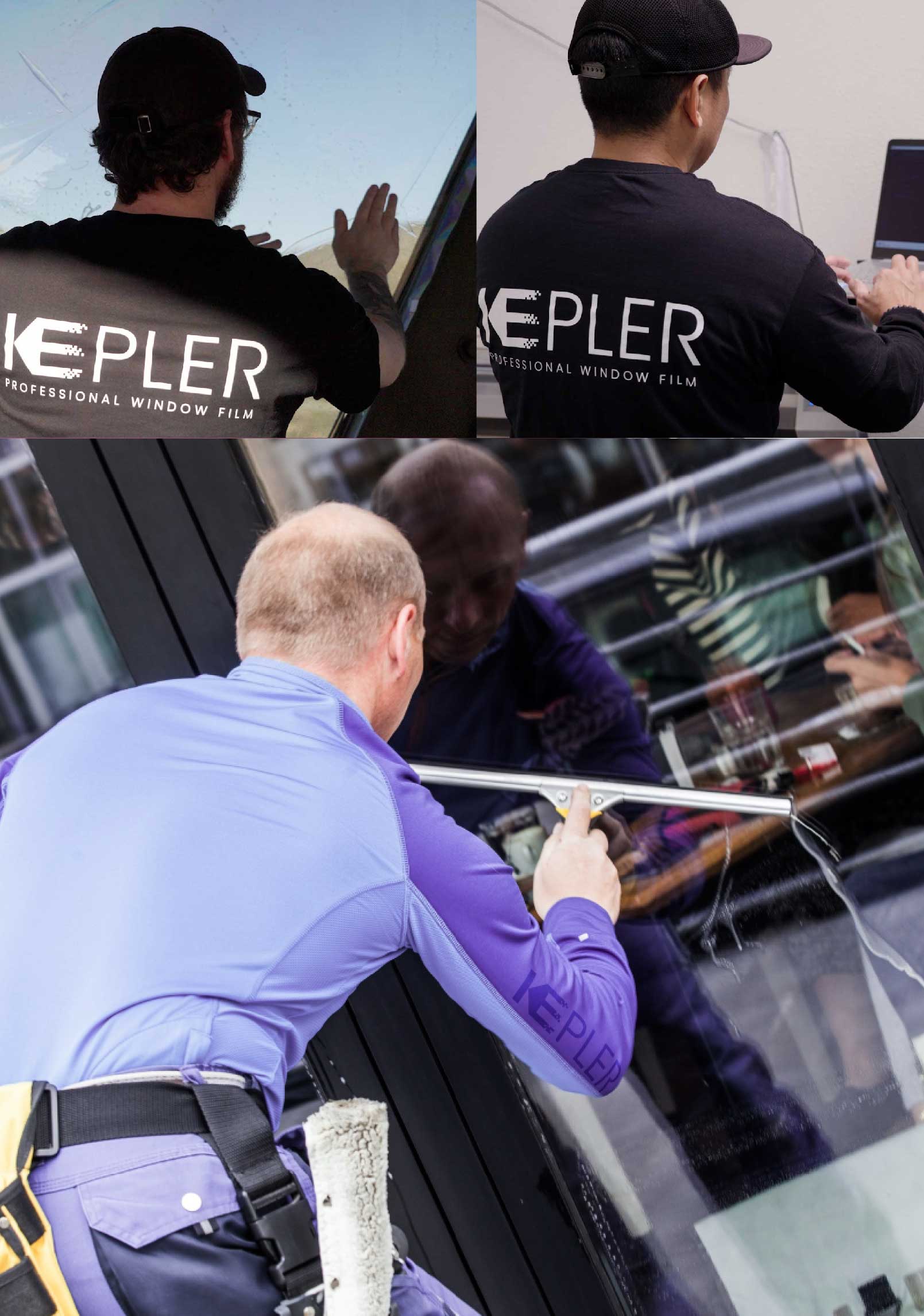 Kepler Professional Applying Anti-Graffiti Window Film to a Roseburg Shop Front