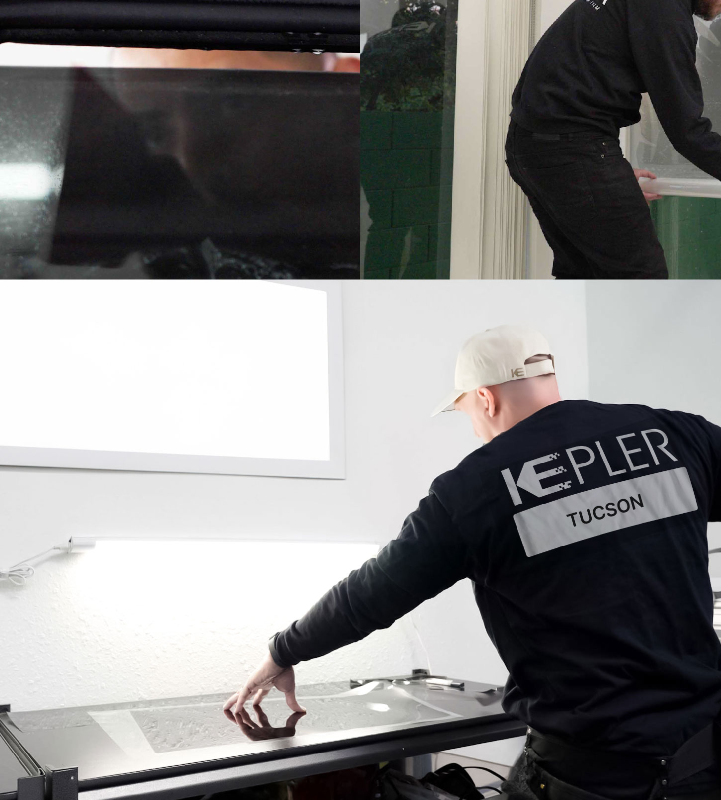 Window Tinting Specialist Cutting Film in Tucson, Arizona