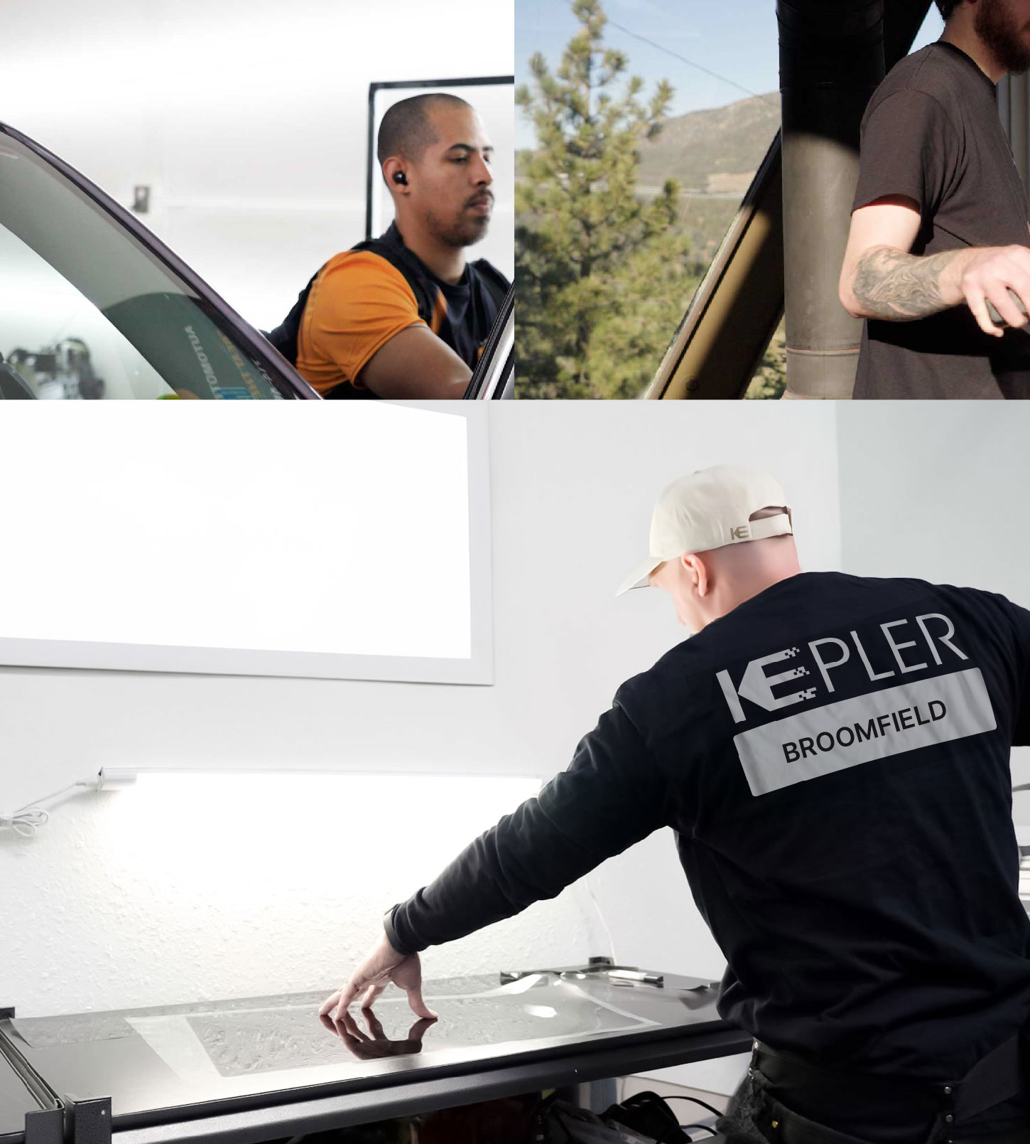Window Tinting Specialist Cutting Film in Broomfield, Colorado