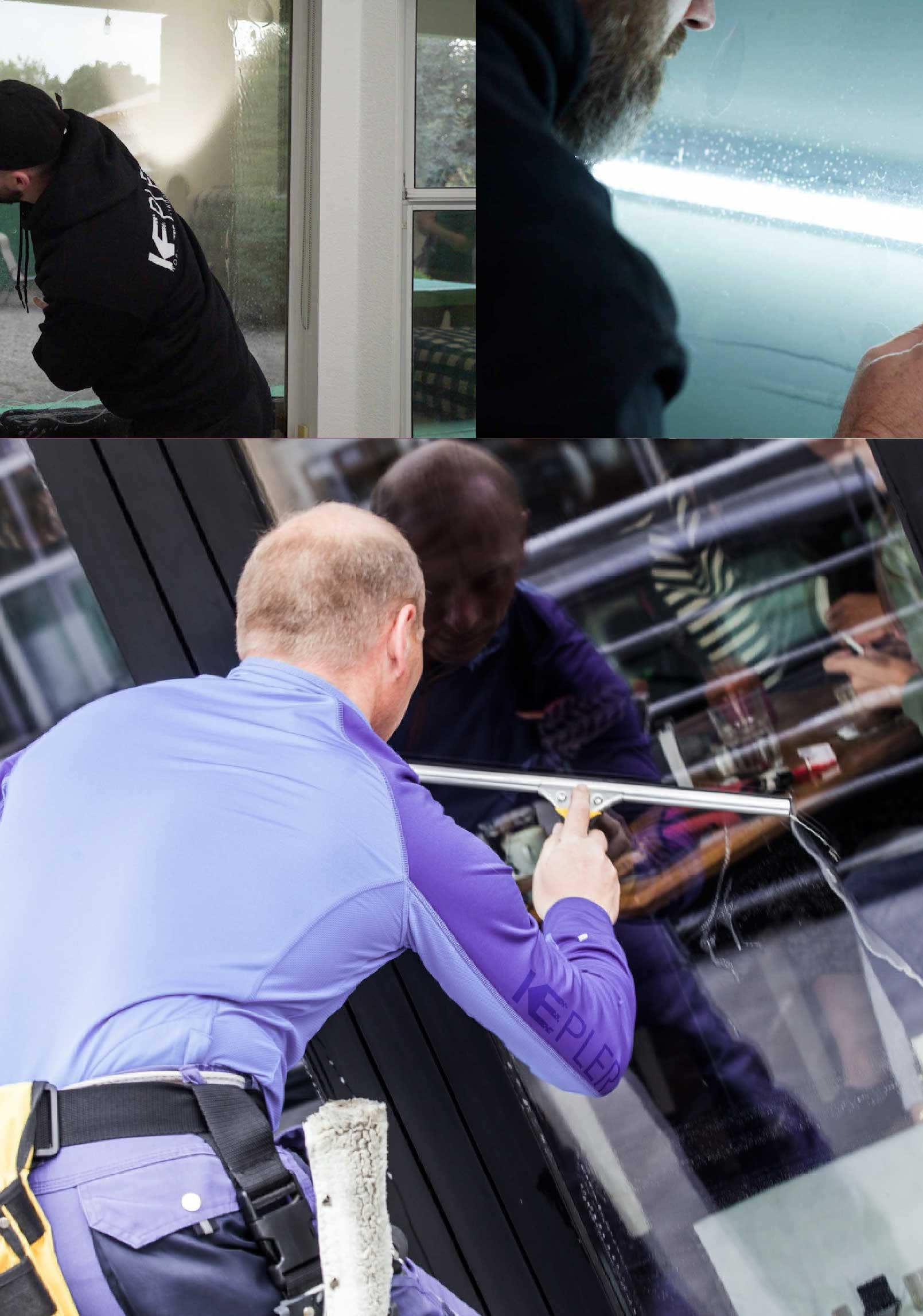 Kepler Professional Applying Anti-Graffiti Window Film to a Round Rock Shop Front