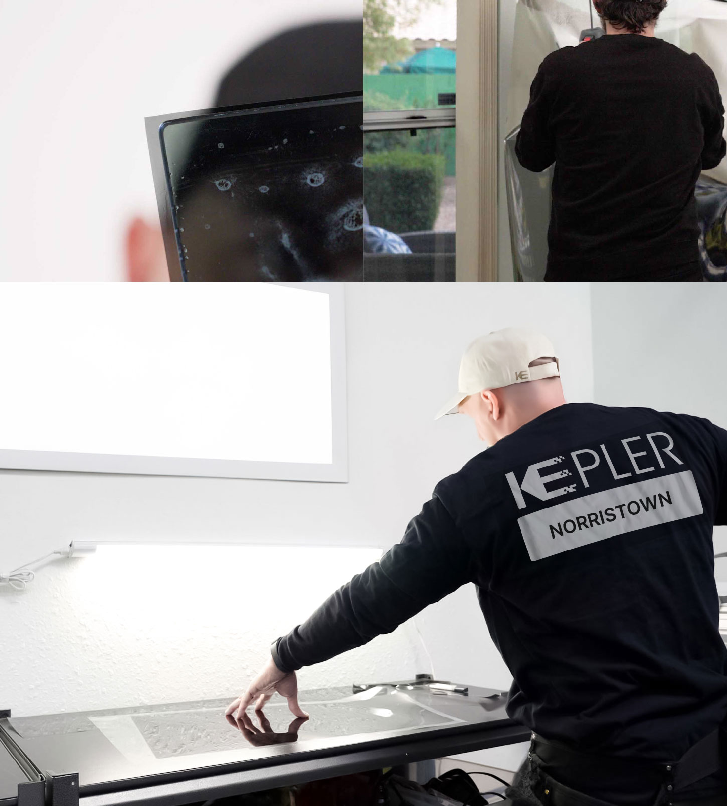 Window Tinting Specialist Cutting Film in Norristown, Pennsylvania