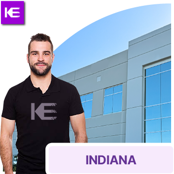 Professional Commercial Window Tinting Indiana Specialist Applying Film