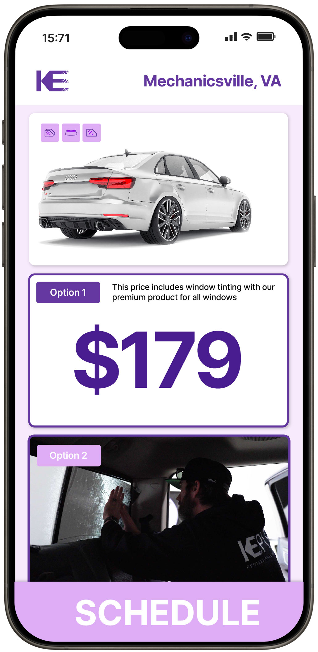 View Competitive Car Window Tinting Rates in Mechanicsville, Virginia