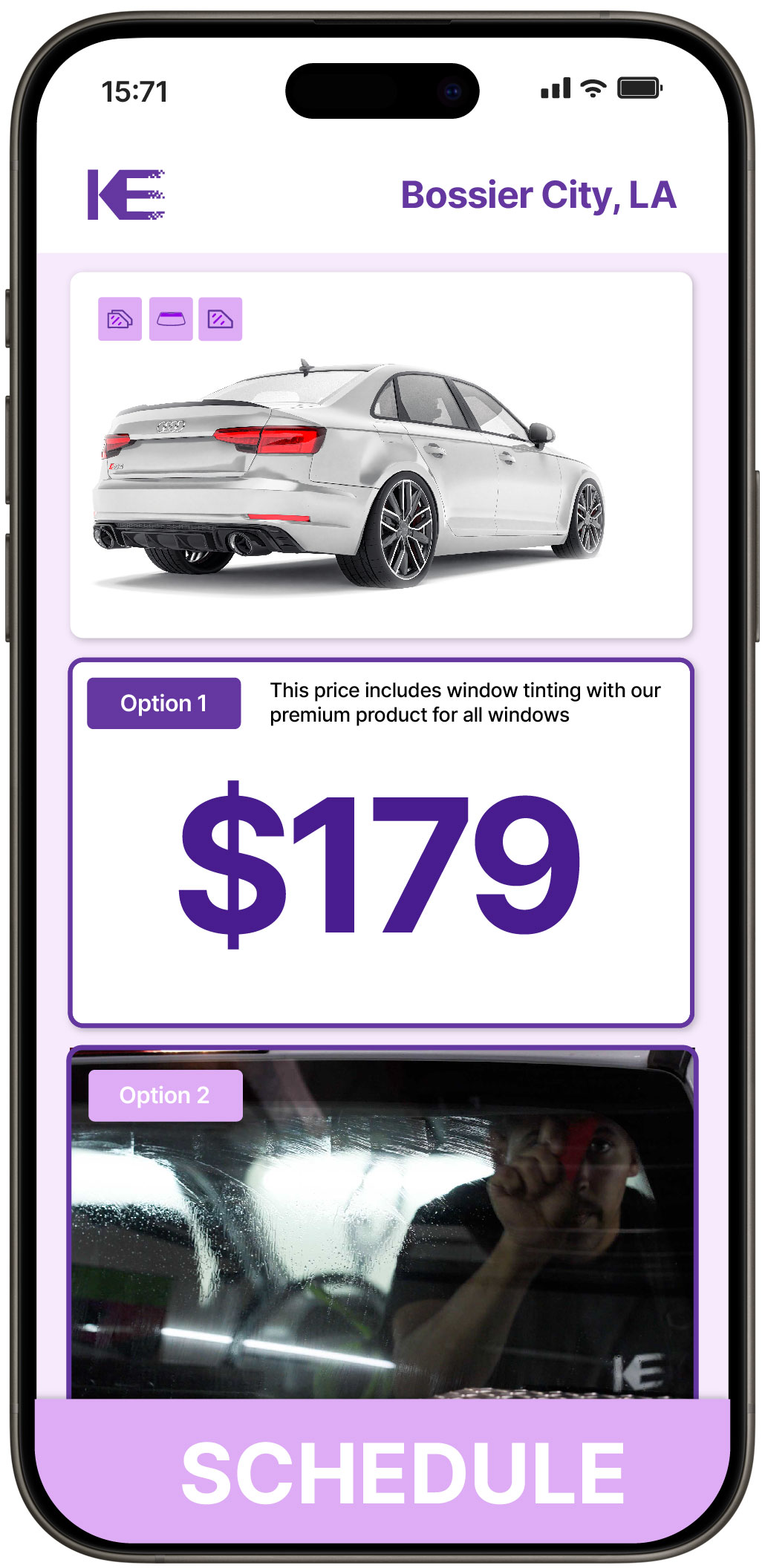 View Affordable Car Window Tinting Rates in Bossier City, Louisiana