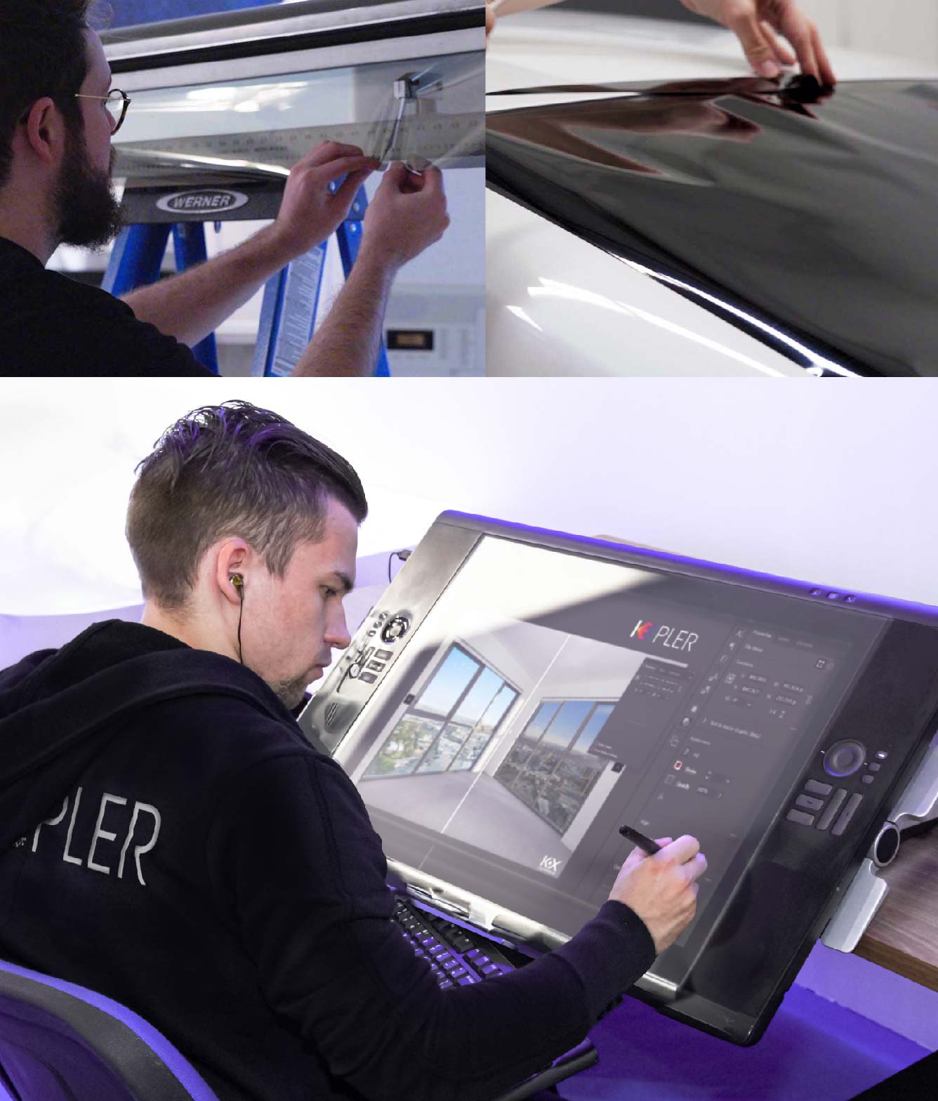 Kepler Specialist Performing Commercial Window Tinting in Burlington Burlington