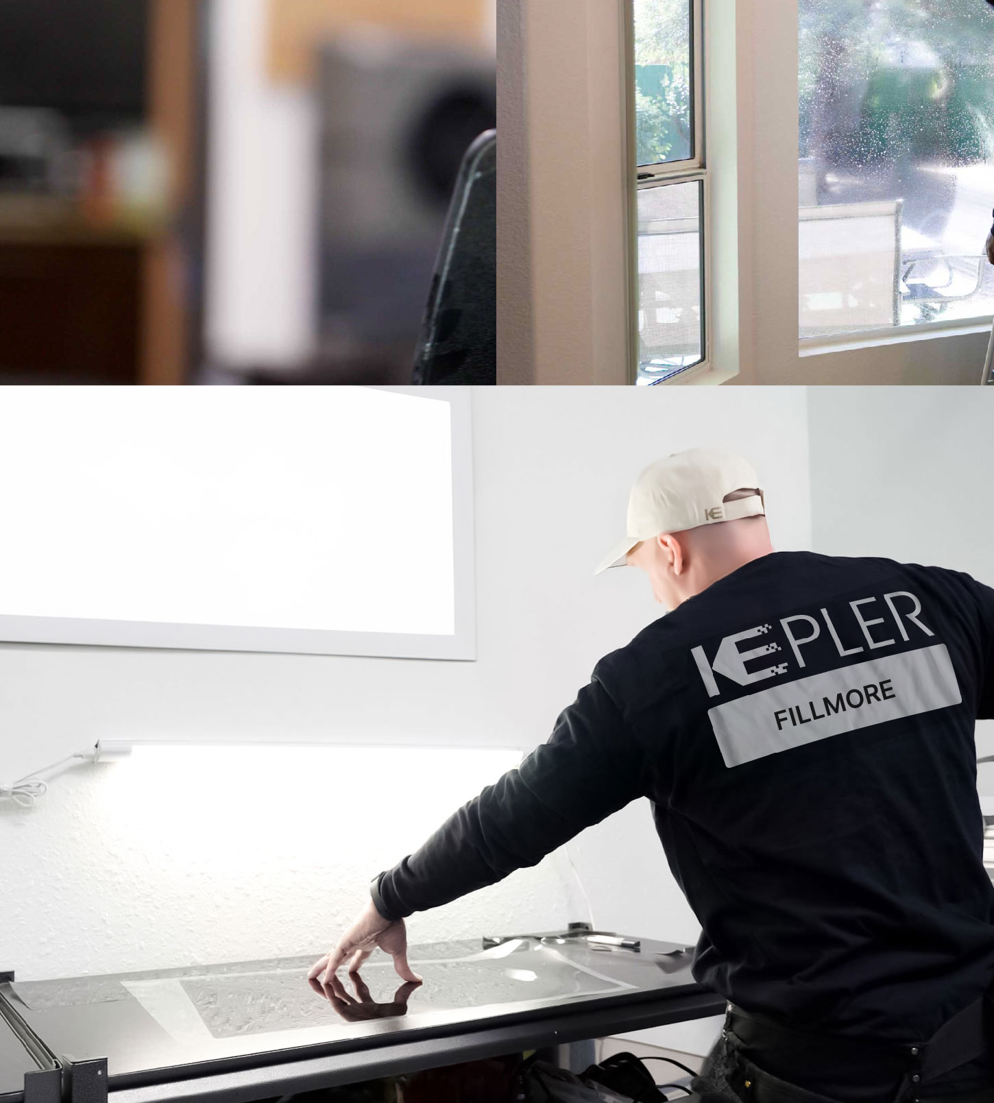 Window Tinting Specialist Cutting Film in Fillmore, California